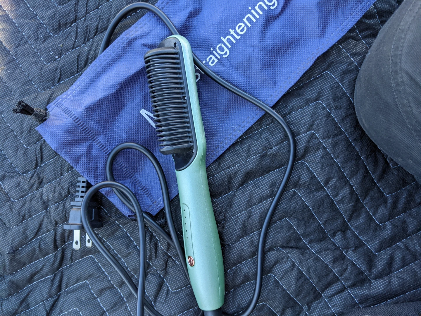 Mint Green Hair Straightening Brush🏆 - photo 2