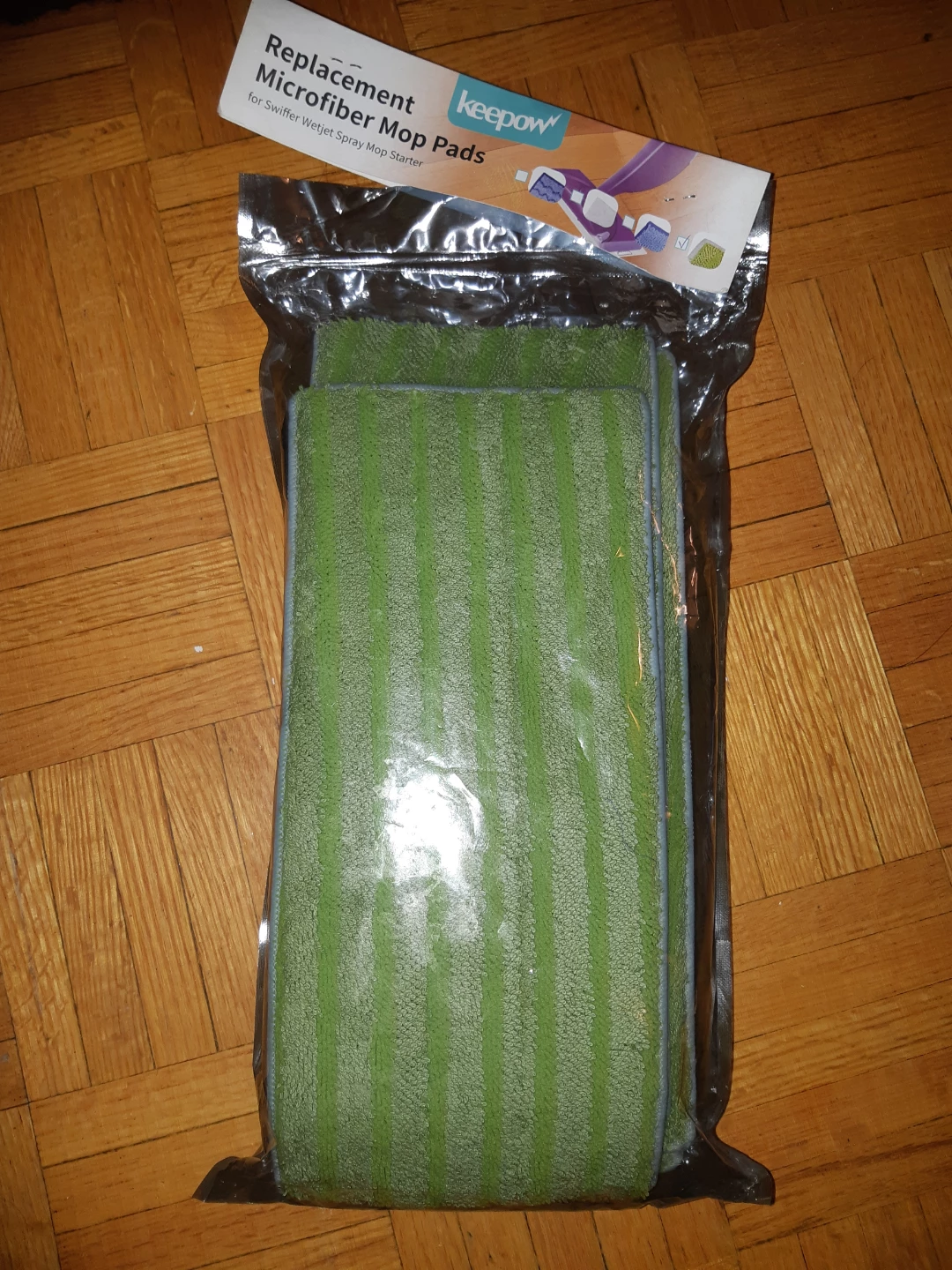 Keepow Replacement Microfiber Mop Pads for Swiffer WetJet