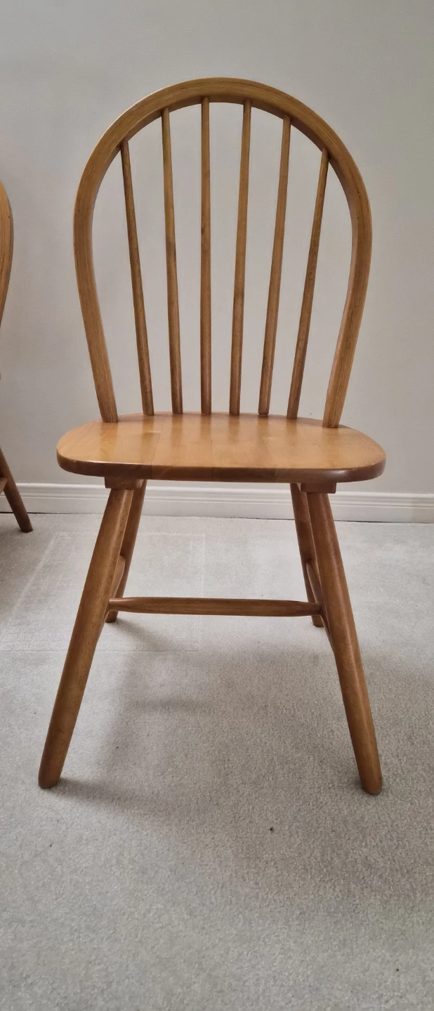 Set of 4 Wooden Dining Chairs - photo 3