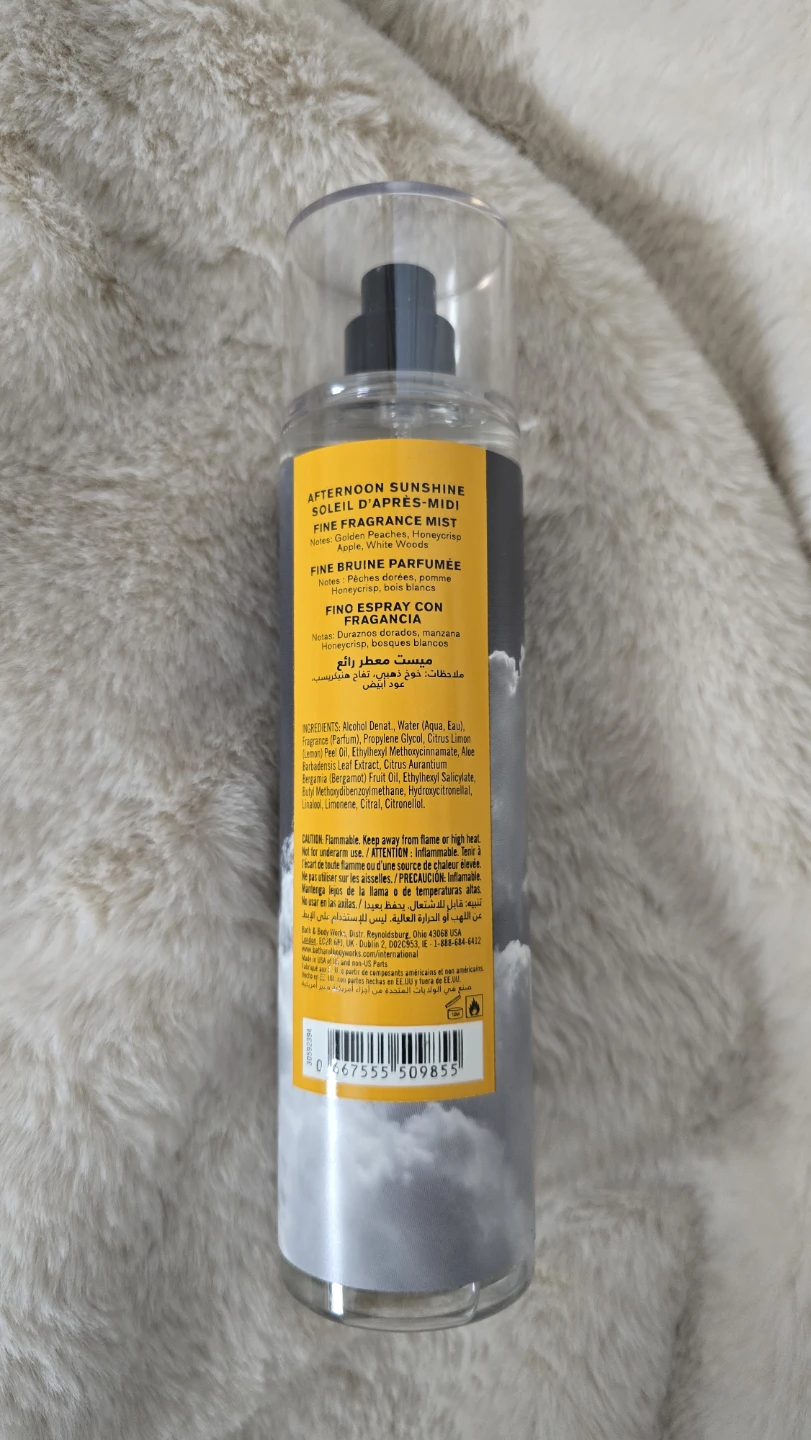 Bath & Body Works Afternoon Sunshine Fine Fragrance Mist 8 oz - photo 2