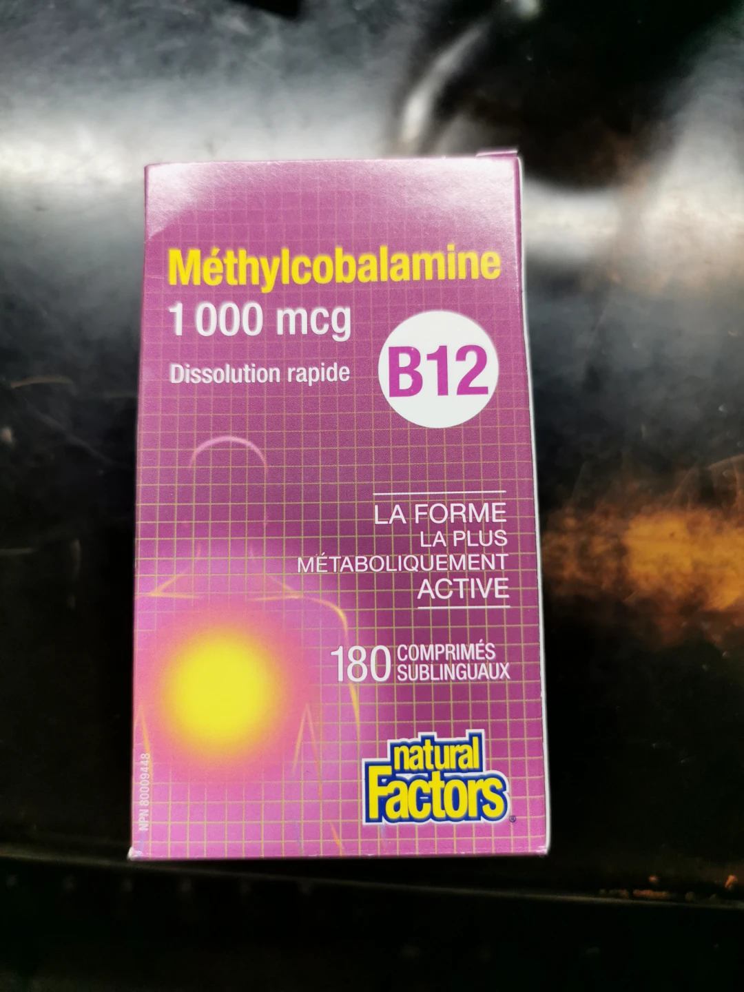 Natural Factors Methylcobalamine B12 - 1000mcg - 180 Count