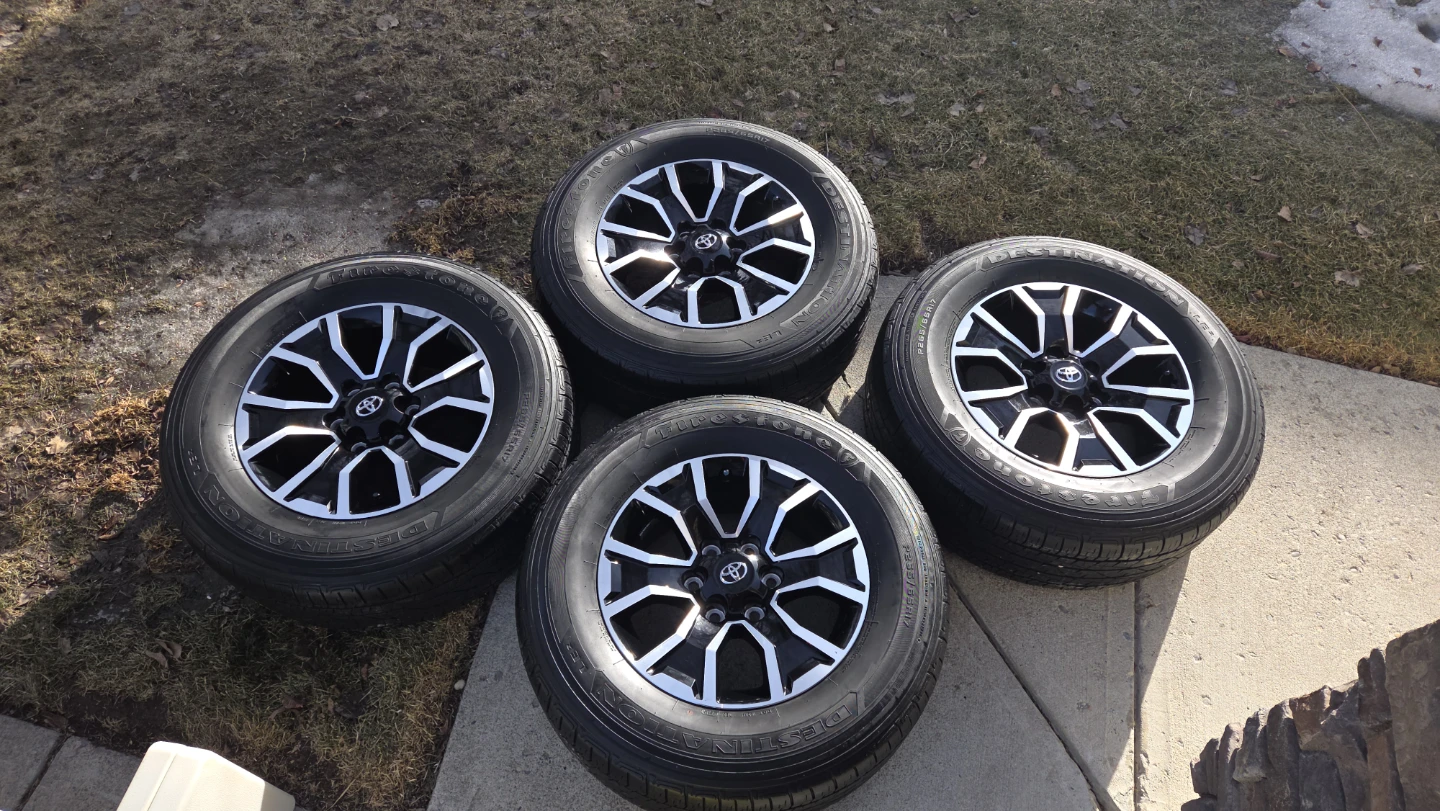 Set of 4 Toyota Tacoma TRD Off Road Wheels and Tires