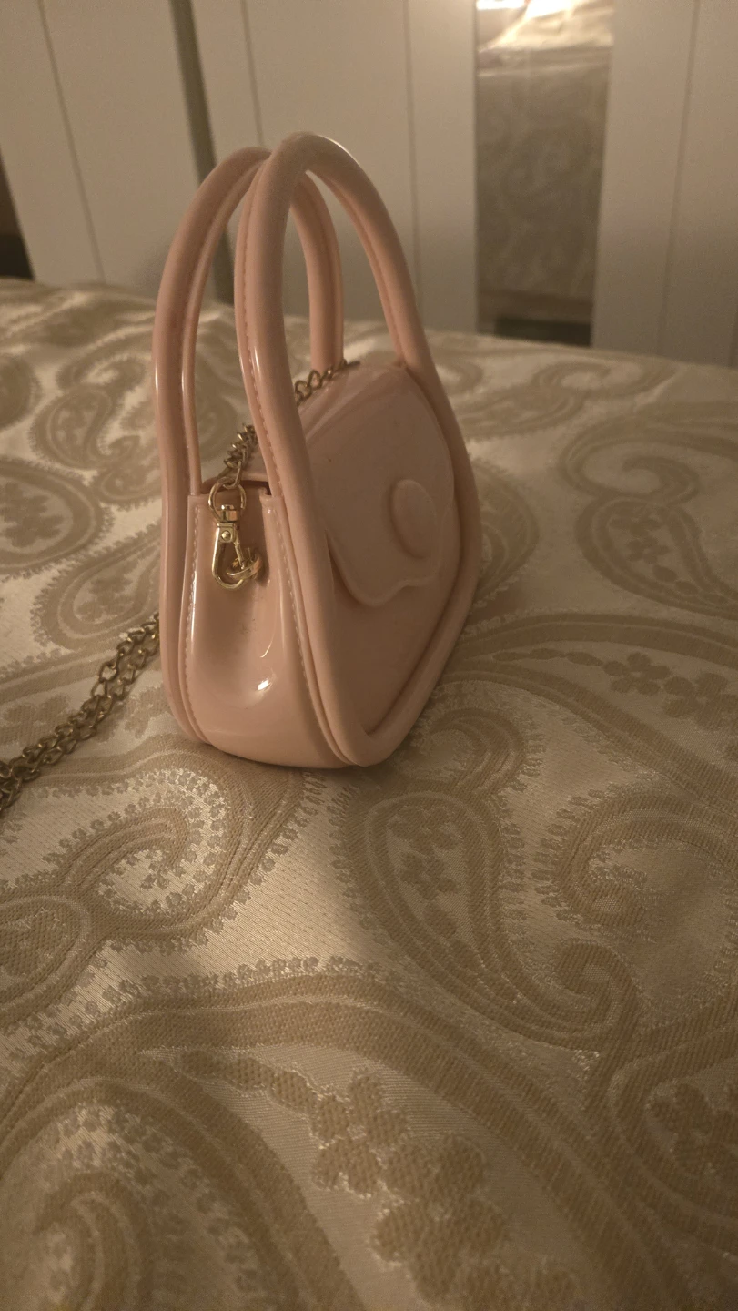 Pink Mini Handbag with Gold Chain Strap - photo 2