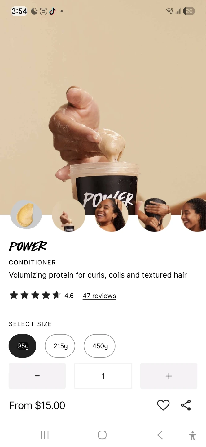 Lush POWER Conditioner for Curls, Coils & Textured Hair