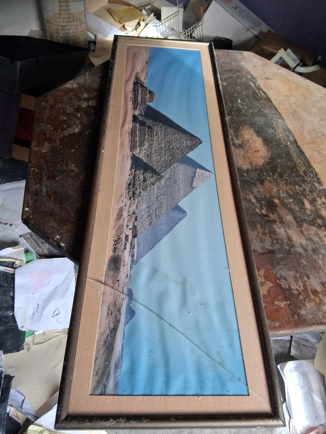 Framed Picture of Egyptian Pyramids