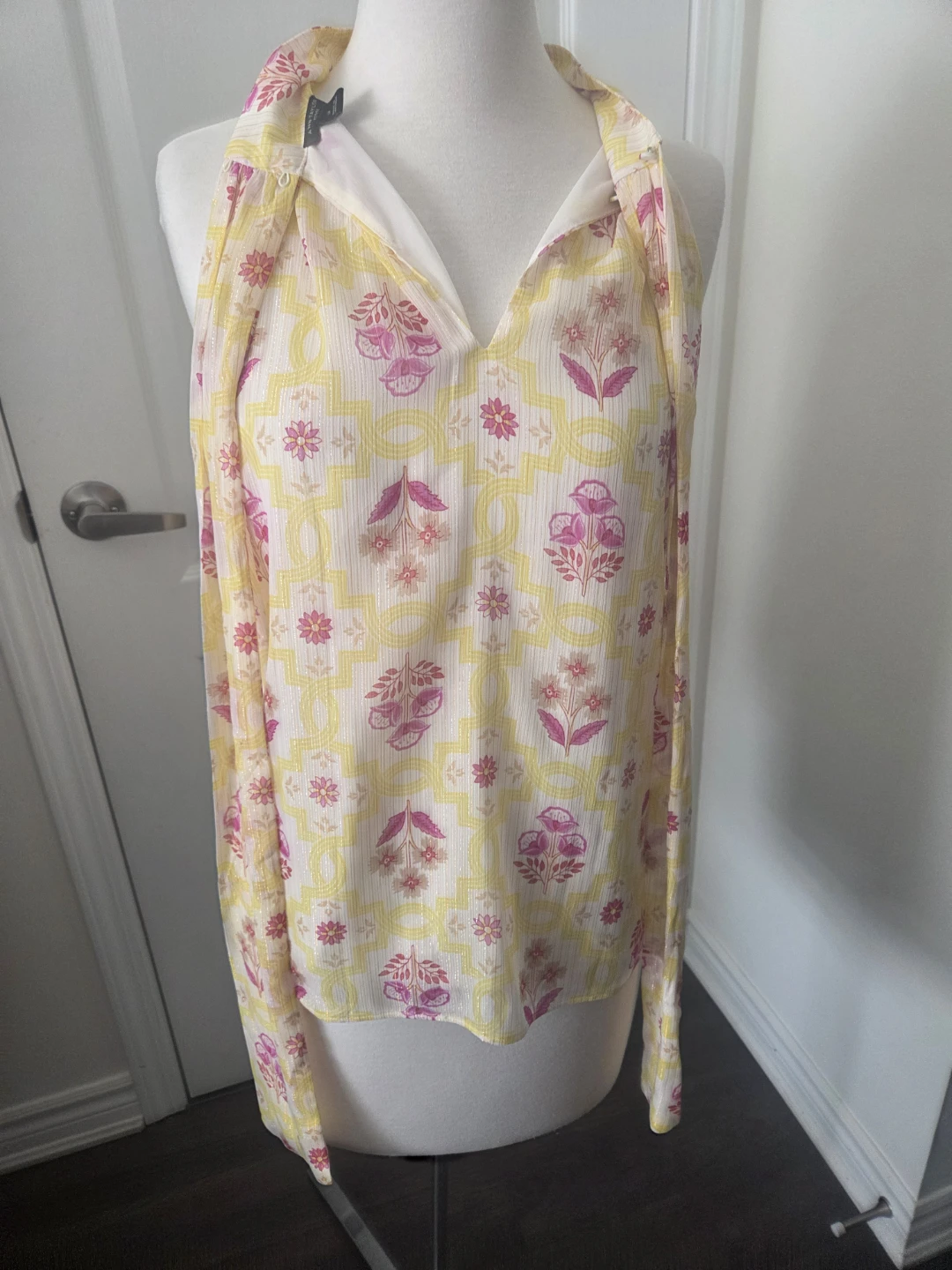 Women's Halter Neck Floral Print Top