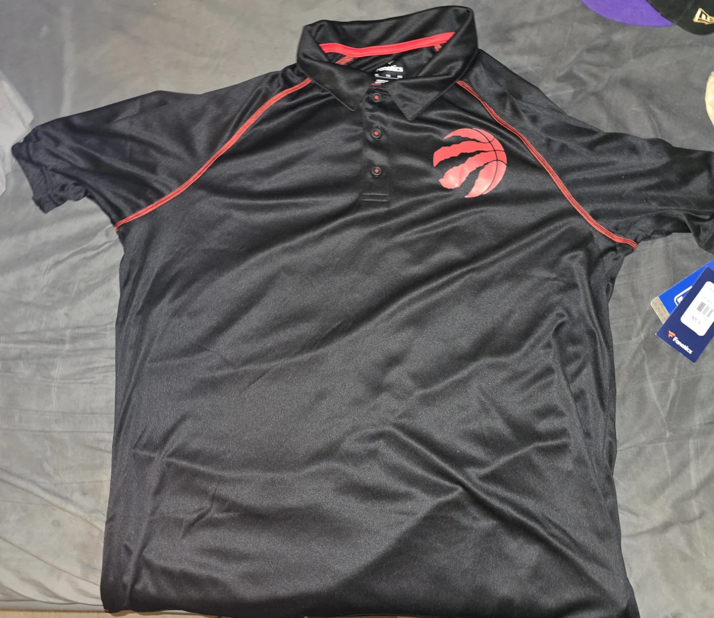 Toronto Raptors Fanatics Polo Shirt - Black