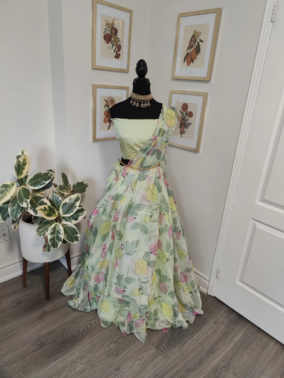 🥕Women's Floral Print Lehenga Choli Set🥕