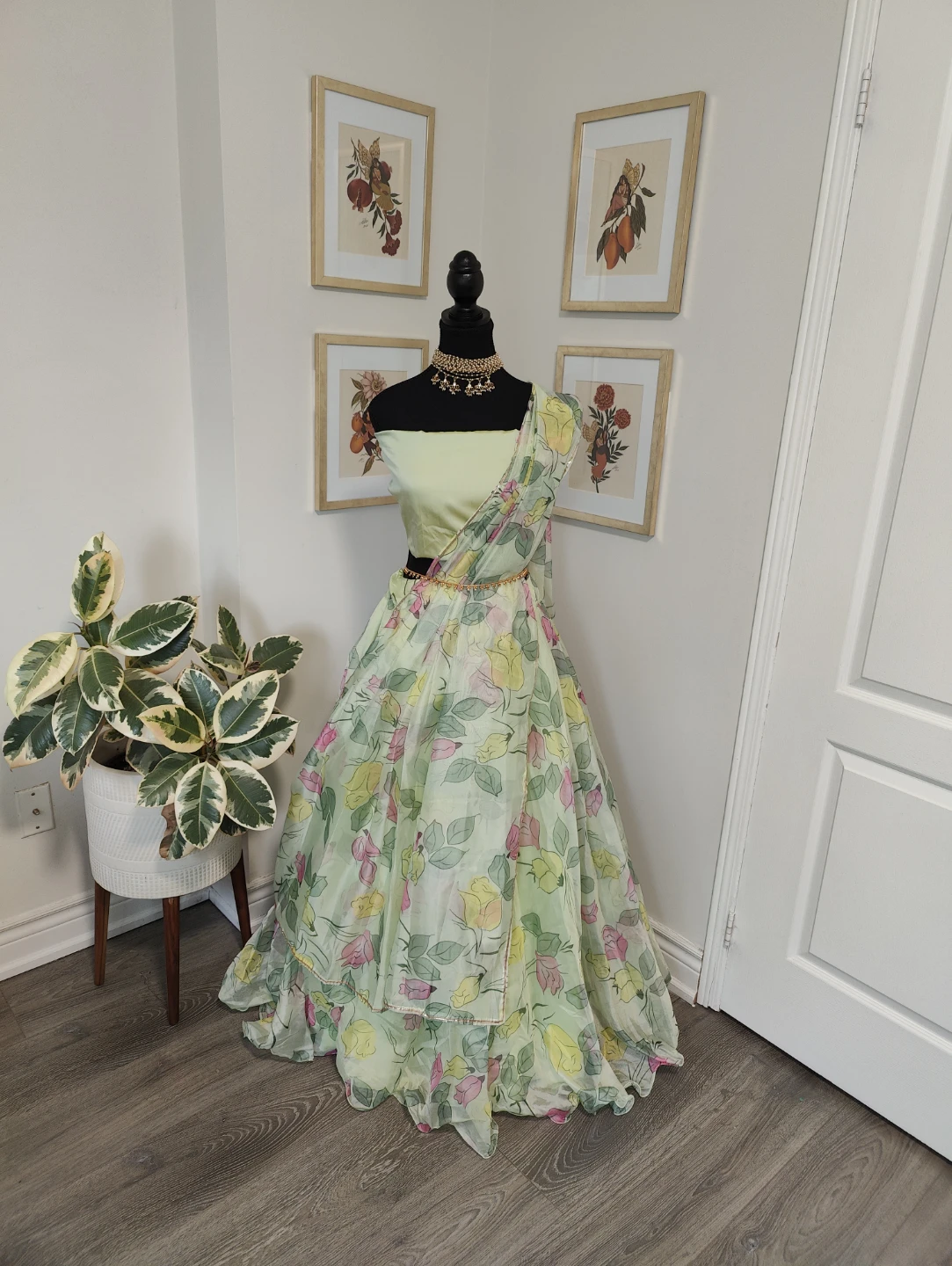 🥕Women's Floral Print Lehenga Choli Set🥕 - photo 2