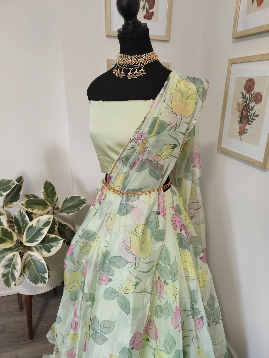 🥕Women's Floral Print Lehenga Choli Set🥕 - photo 3