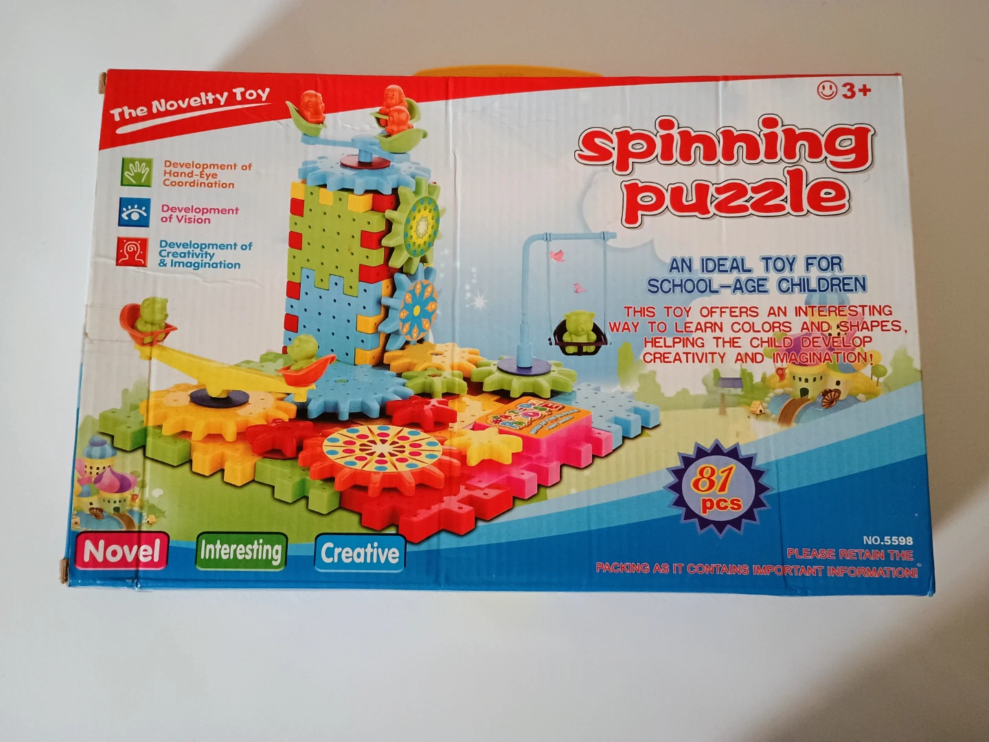 🏆 USED Spinning Puzzle Building Toy