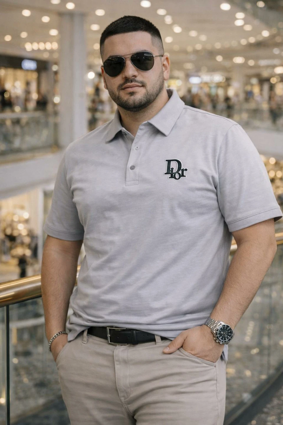 Dior Paris Polo Shirt- Plus Sizes _ 2xl to 8XL slim Fit