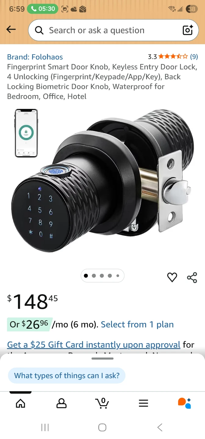 FOLOHAS YL-78 Smart Security Door Lock - photo 4
