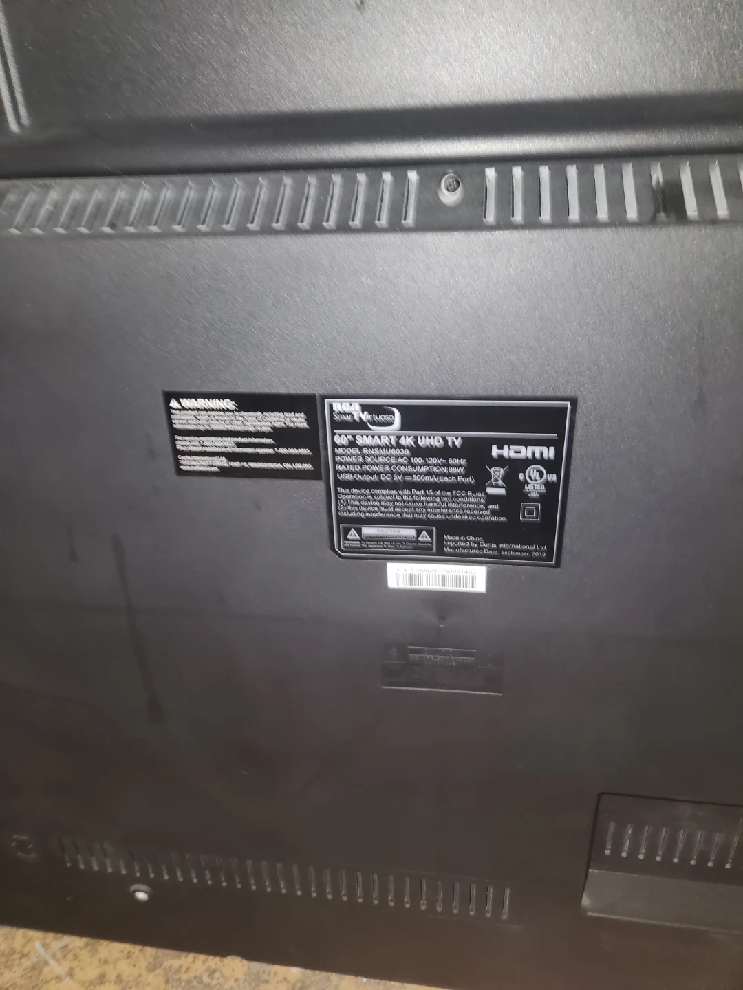 RCA 60" Smart 4K UHD TV - photo 2