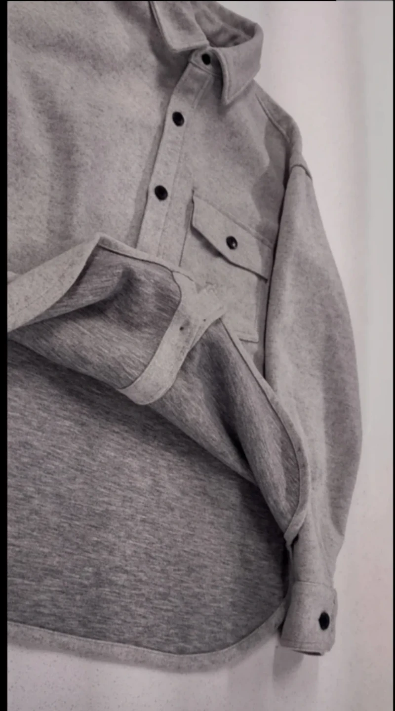 (NEW) H&M Grey Fleece Shacket (Shirt jacket) - photo 3
