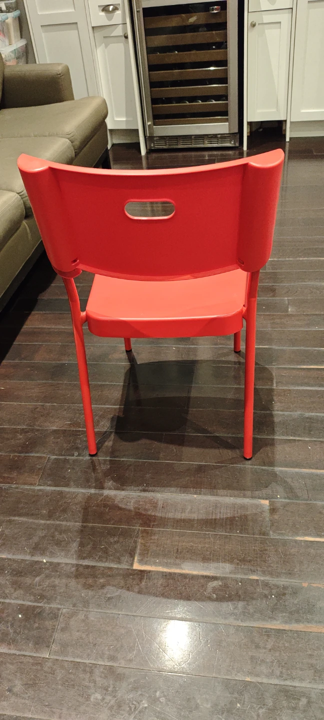 Red Plastic Chair - photo 3