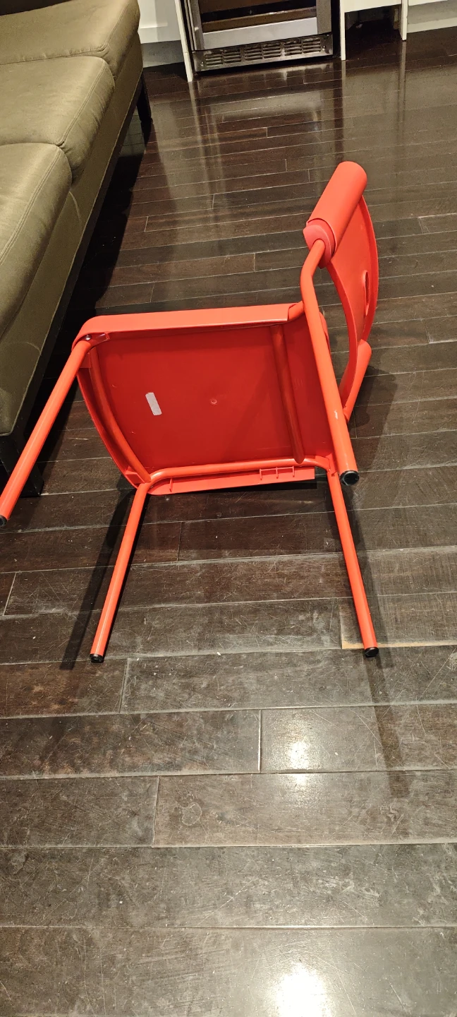 Red Plastic Chair - photo 4