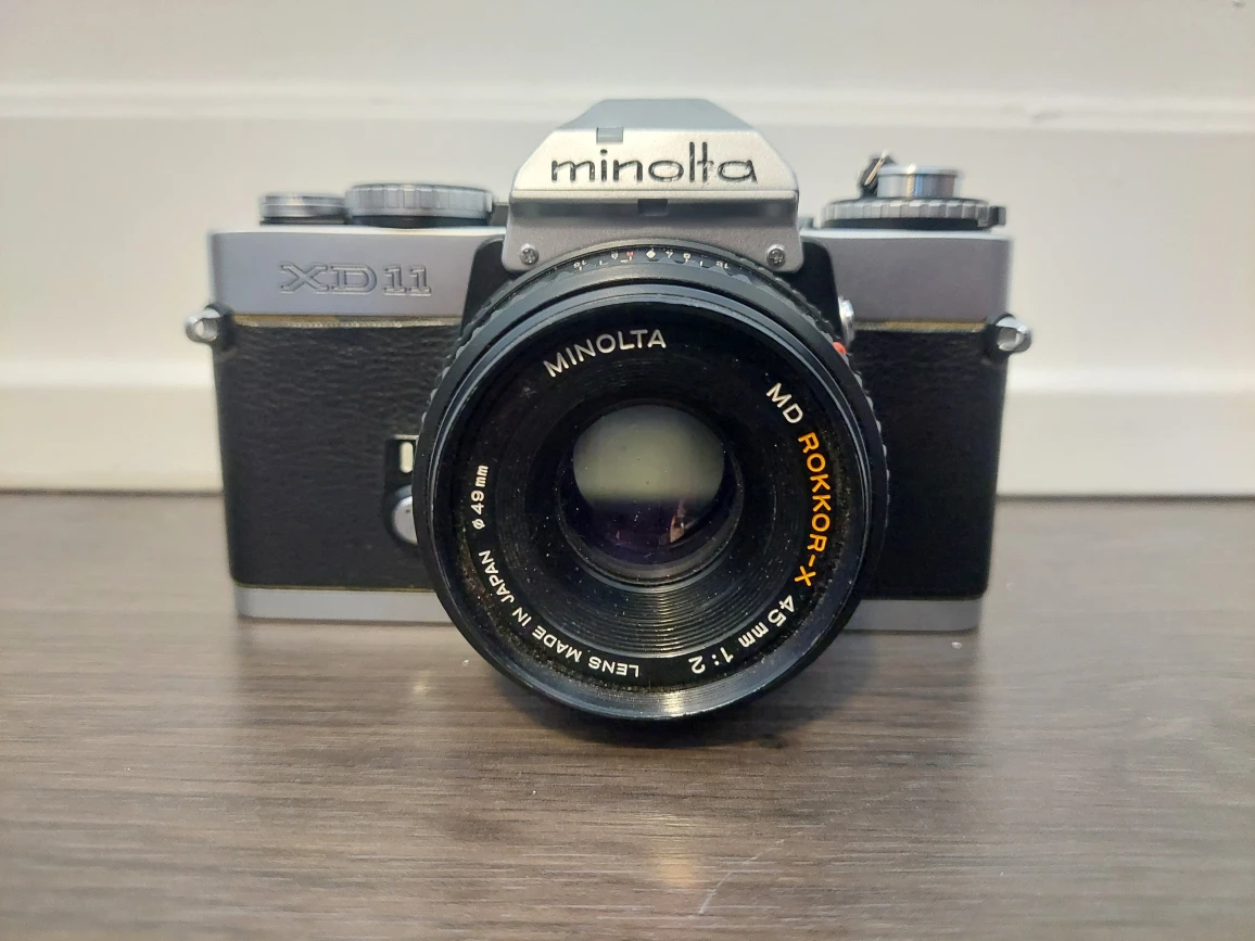 MINOLTA LENS KIT: 45mm f/2 Pancake + 35-70mm f/3.5 Macro + XD11