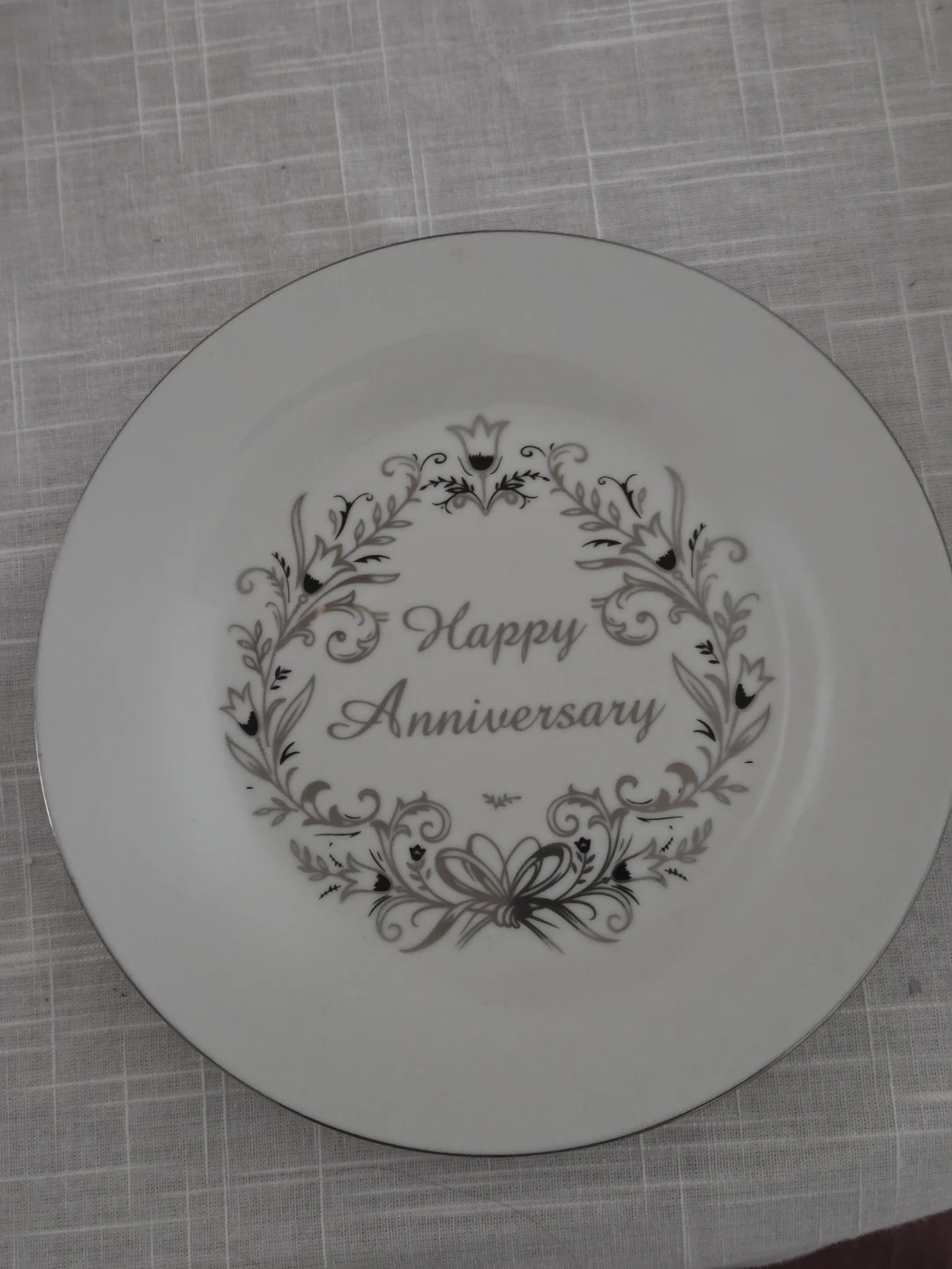 Happy Anniversary Decorative Plate