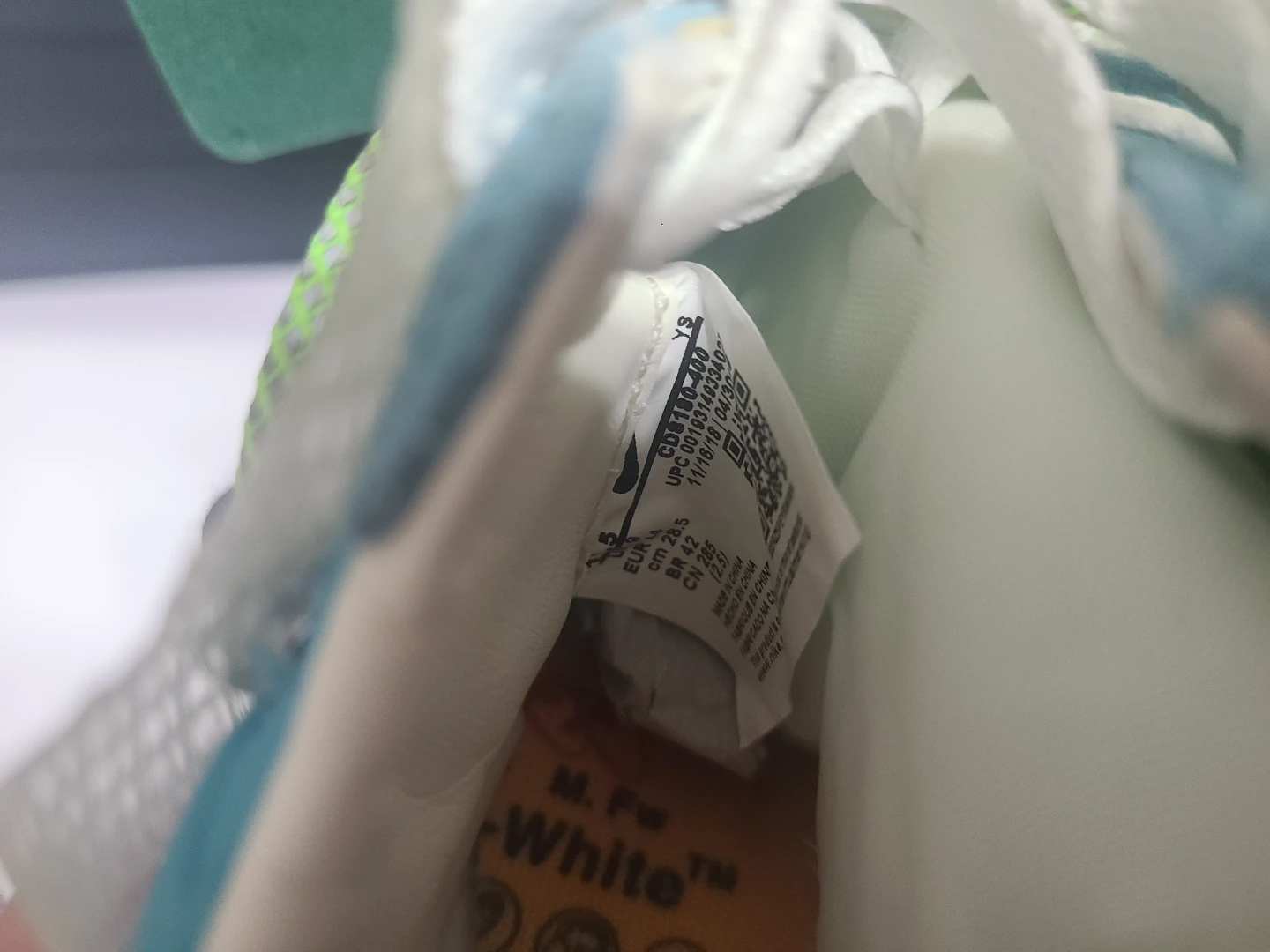 Off-White x Nike Waffle Racer "Vivid Sky" M 10 or W 11.5 - photo 2