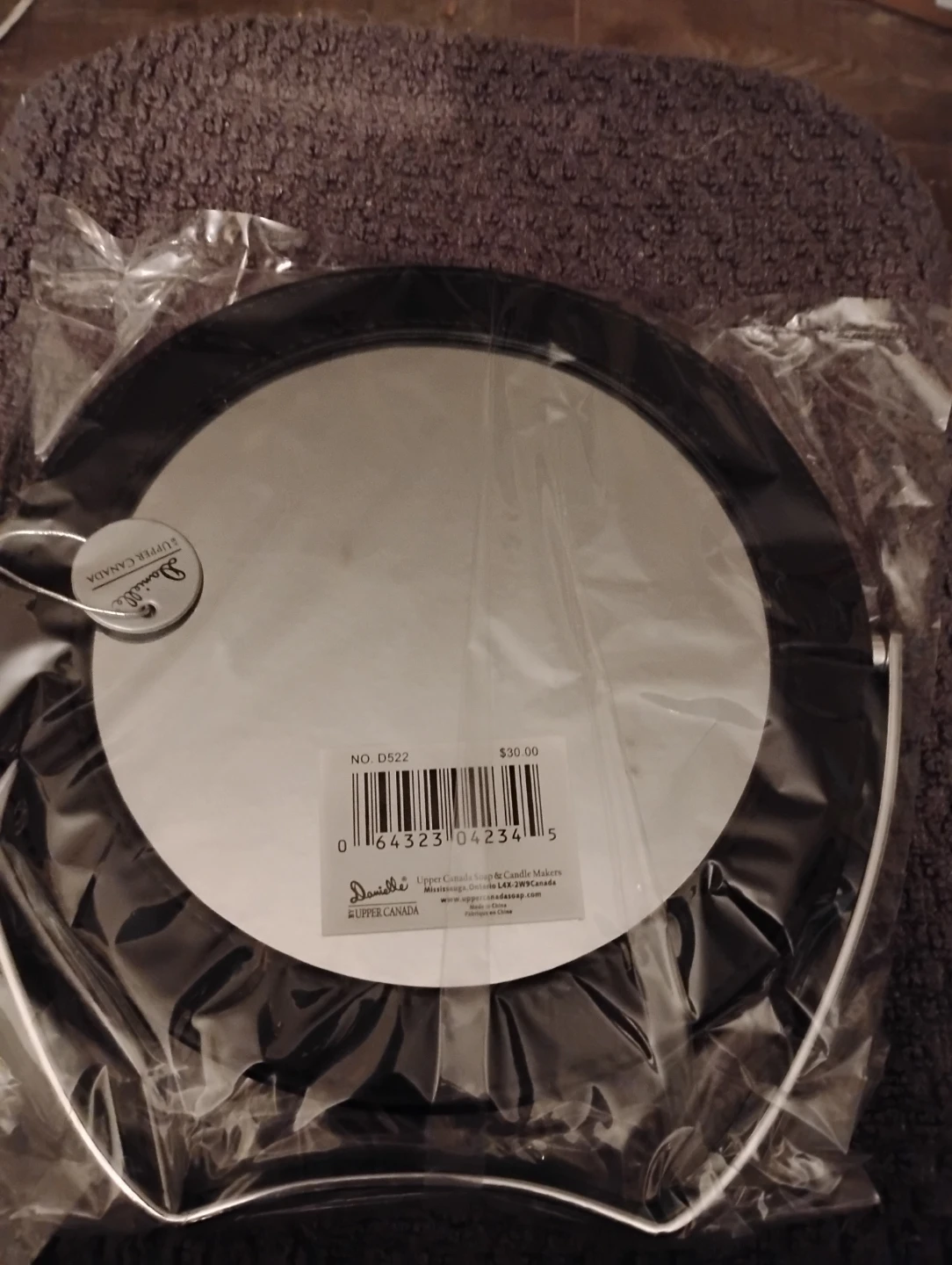 NIB!! ROUND MAKE UP MIRROR, 6 INCH DIAMETER