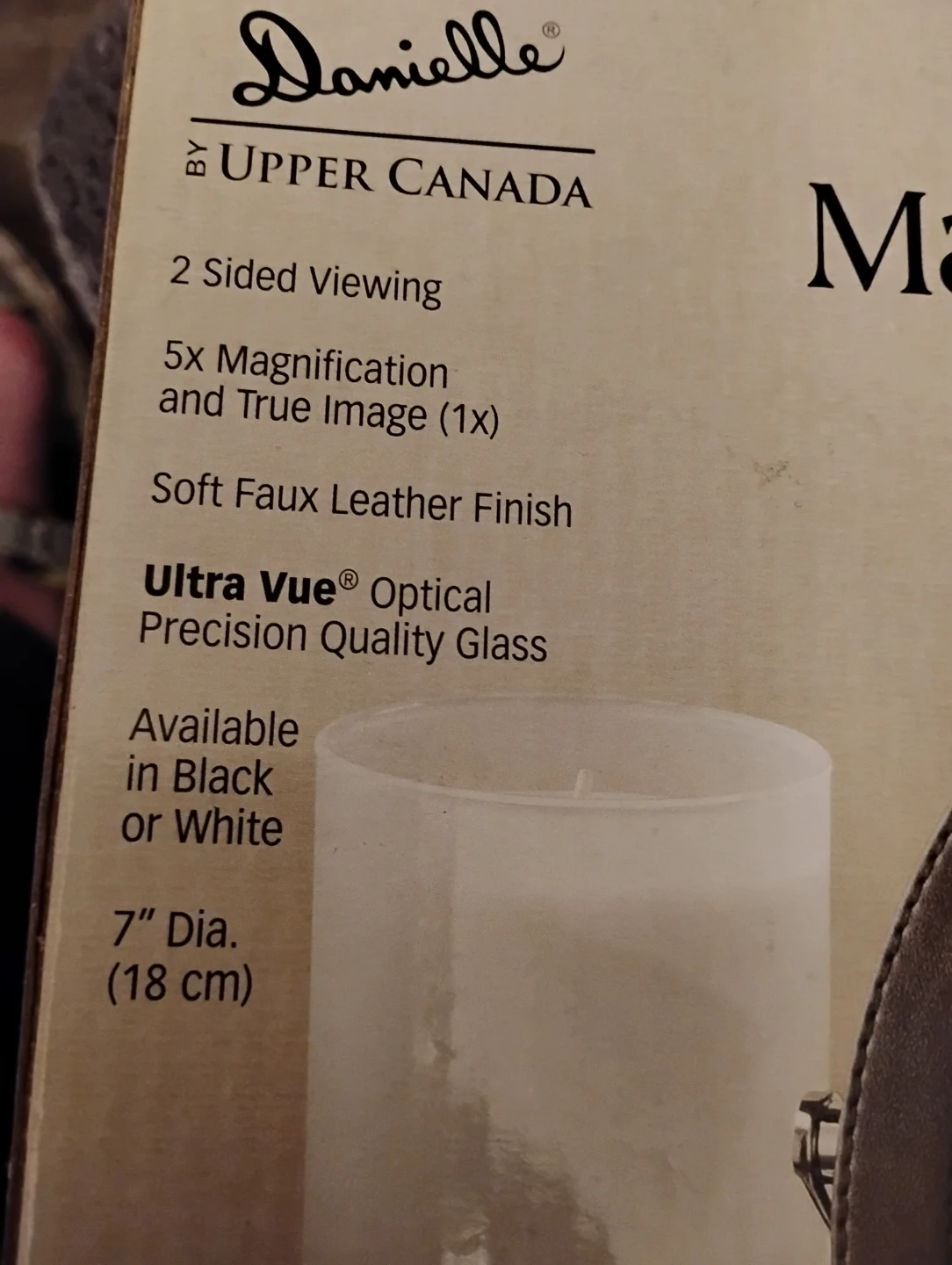 NIB!! ROUND MAKE UP MIRROR, 6 INCH DIAMETER - photo 4