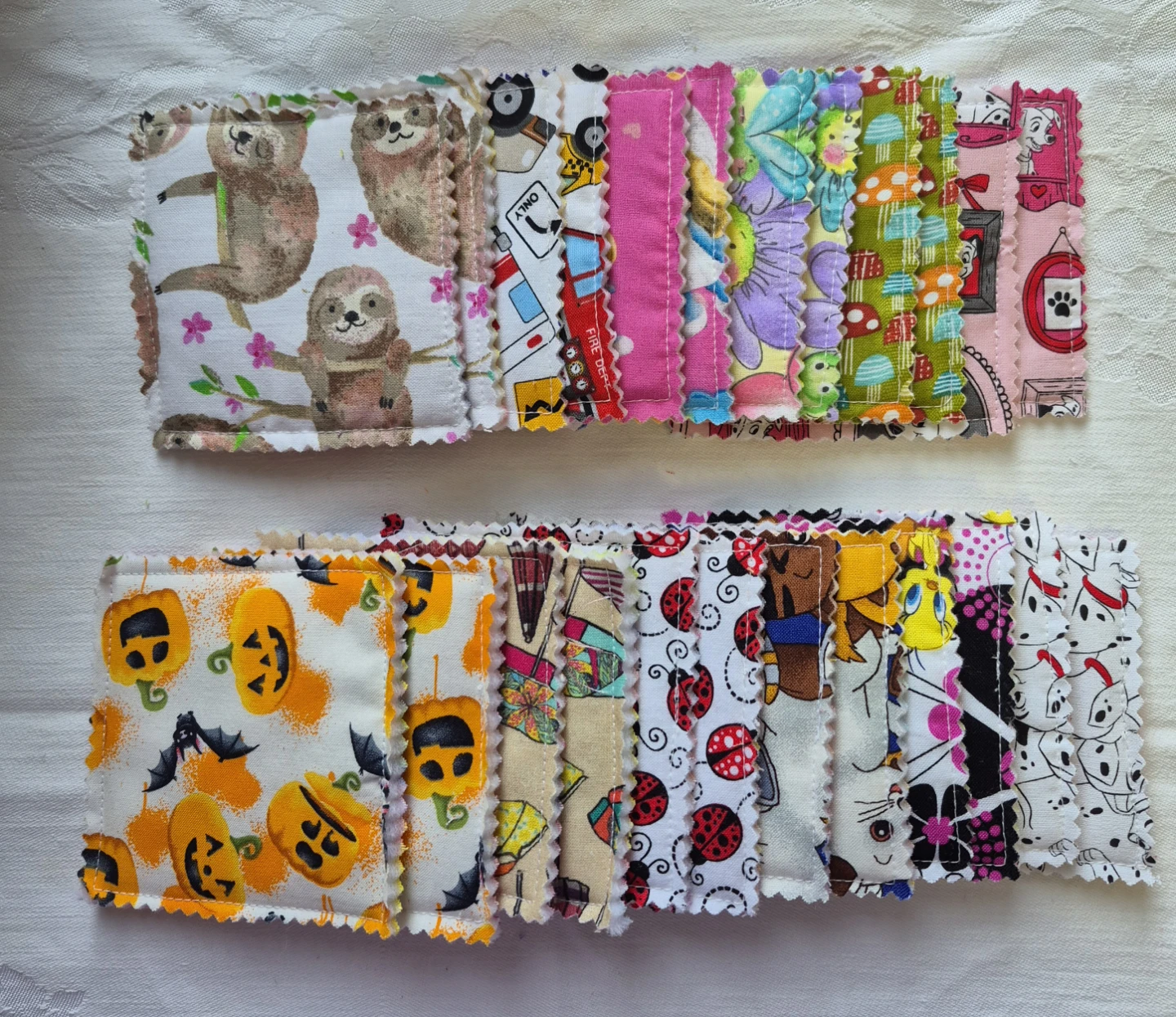 Memory game & Llama Drawstring Pouch made in cotton