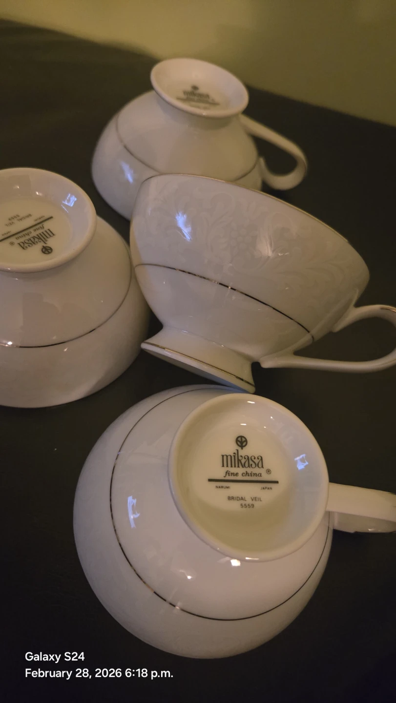 Mikasa Bridal Veil Fine China Cups (Set of 4) - photo 3