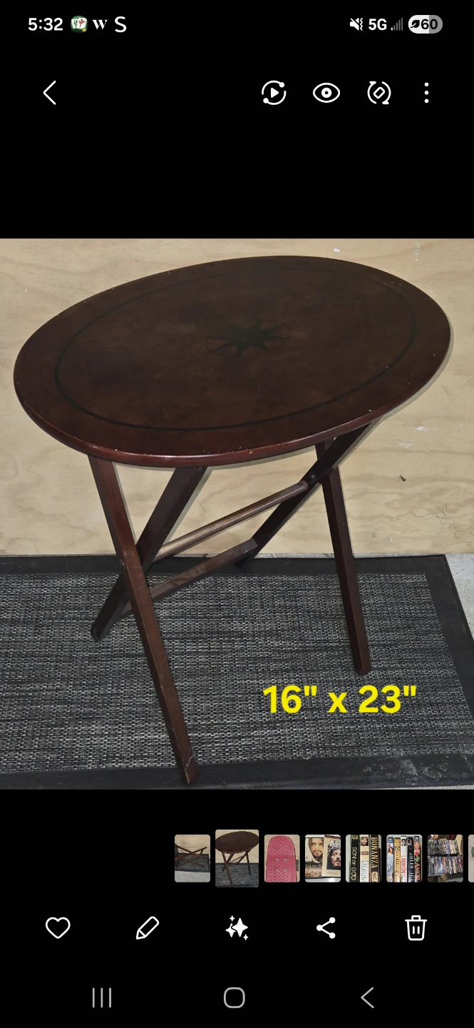 Folding Tray Table