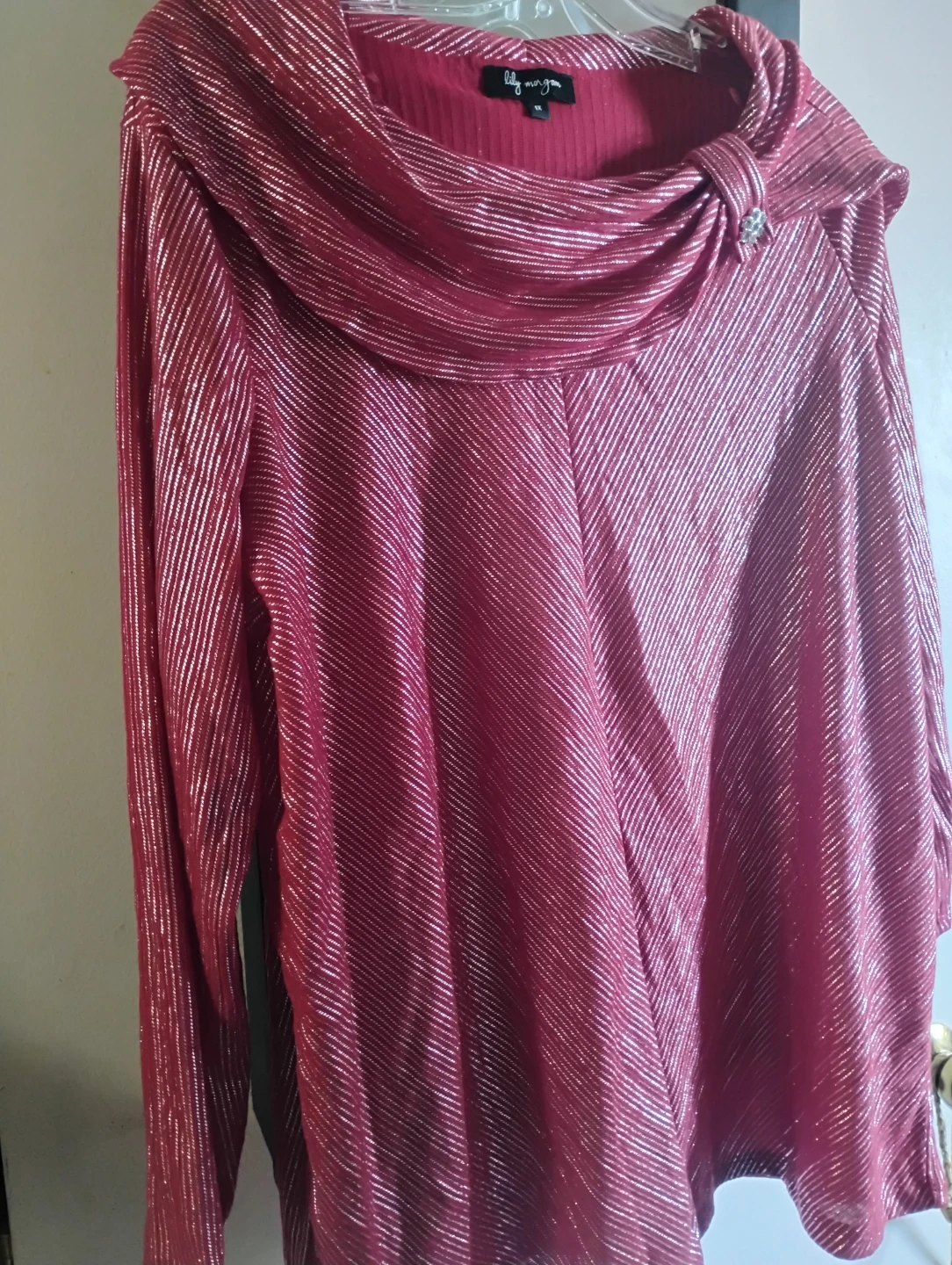 Red Sparkle Top - Size 1X - photo 2