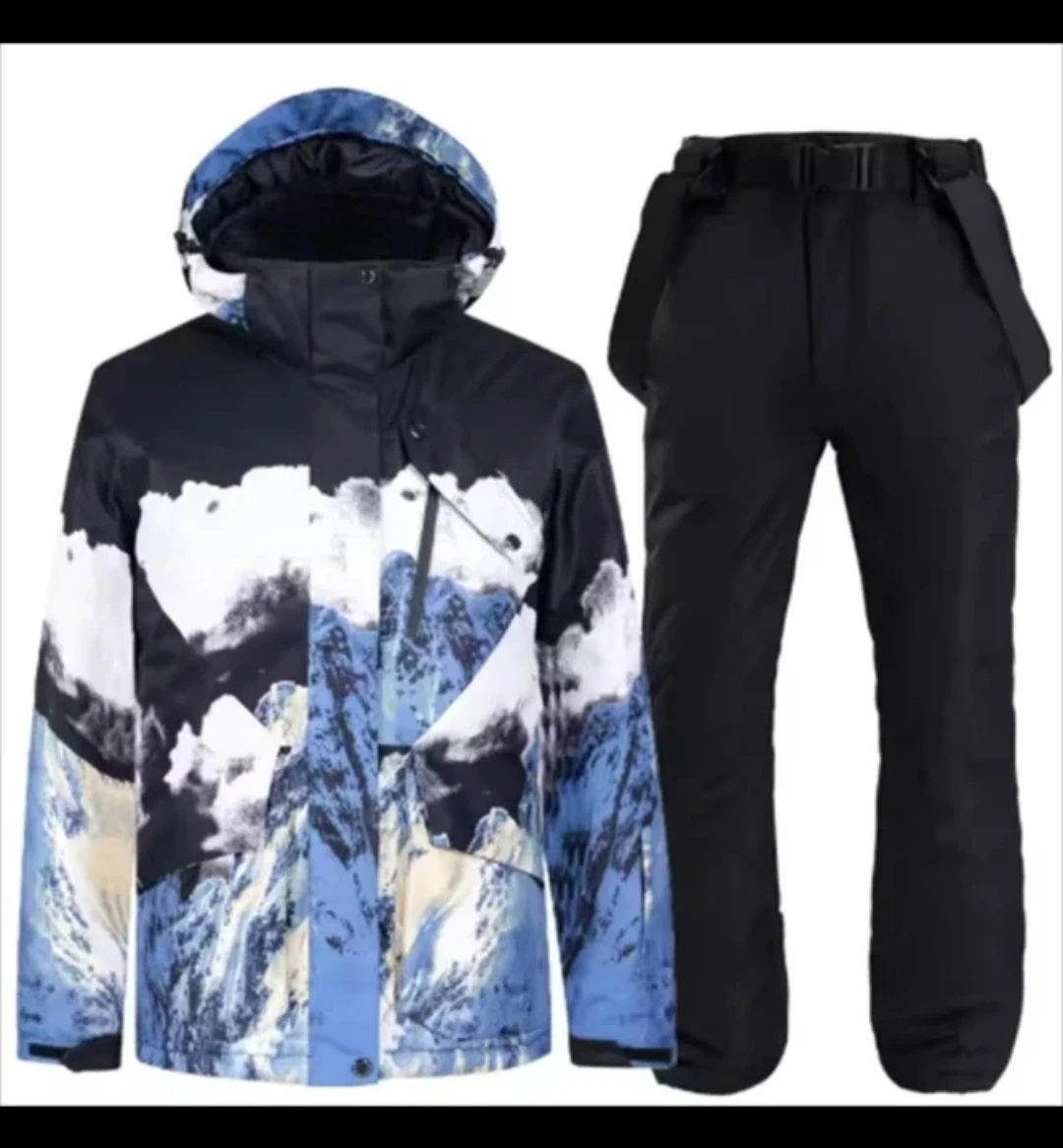 Unisex Ski Jacket & Bib Pants Set – M – Insulated & Waterproof