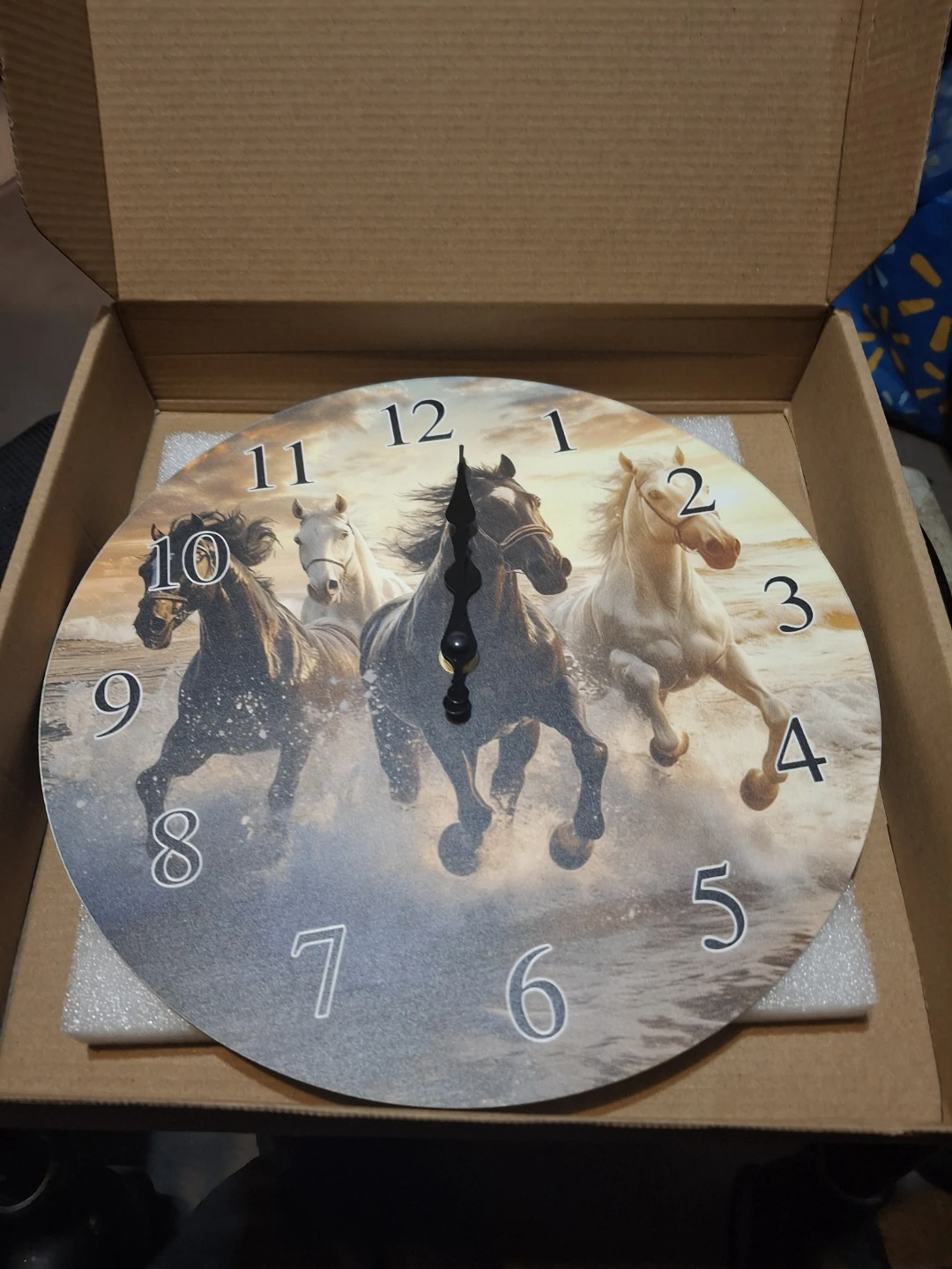 Horse Print Wall Clock