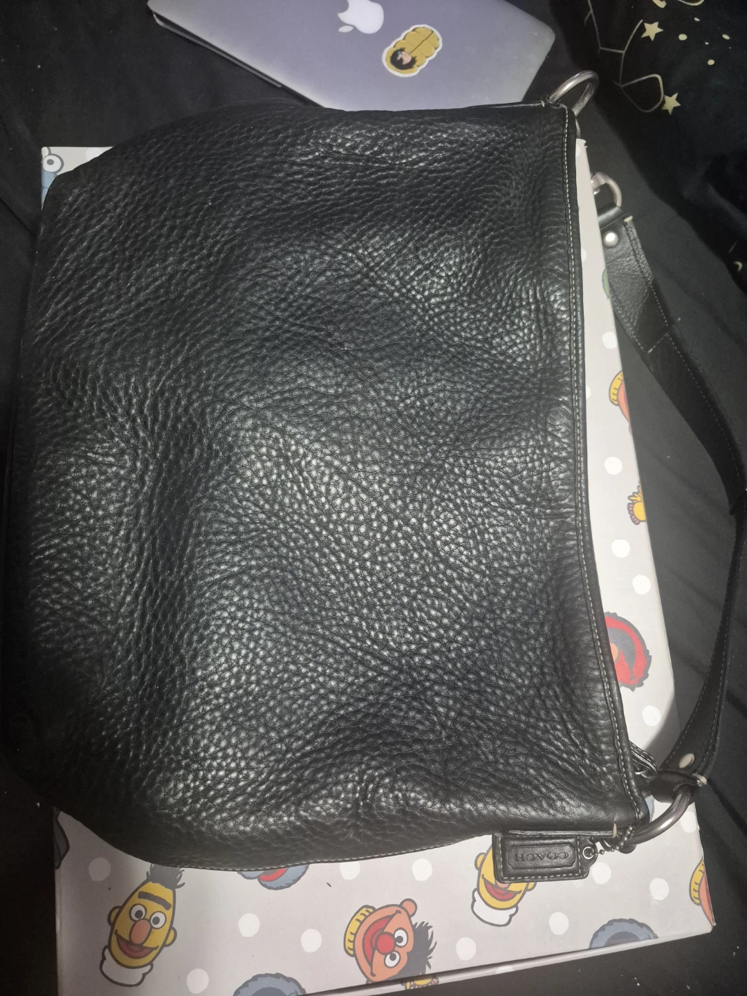 Coach Black Leather Hobo Shoulder Bag - photo 2