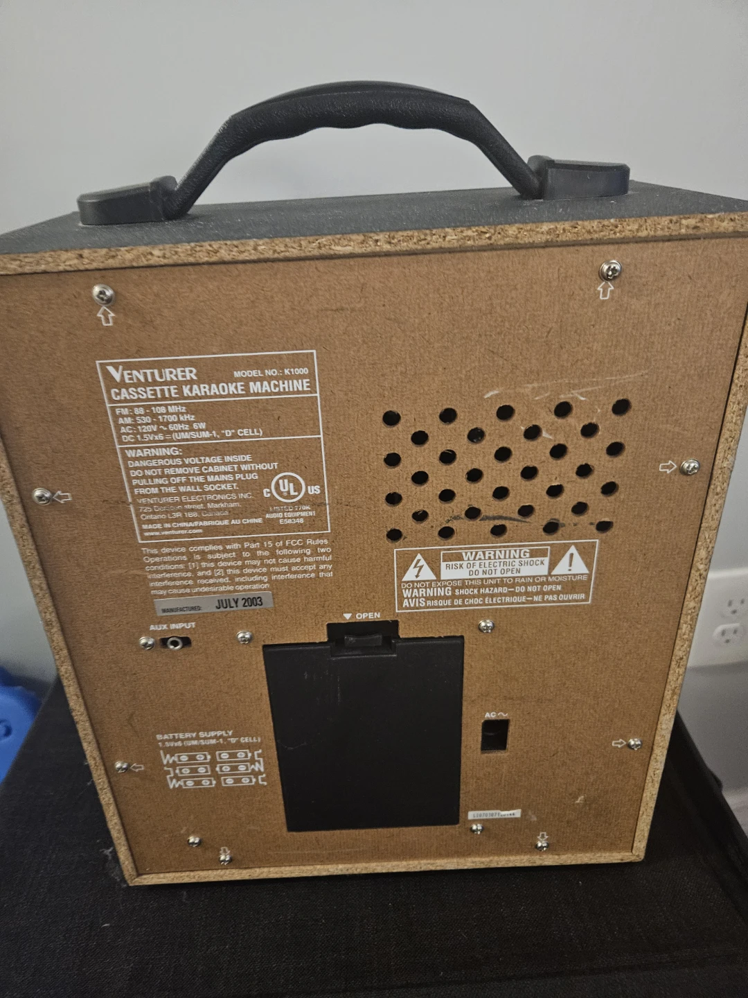 Venturer Cassette Karaoke Machine - photo 2