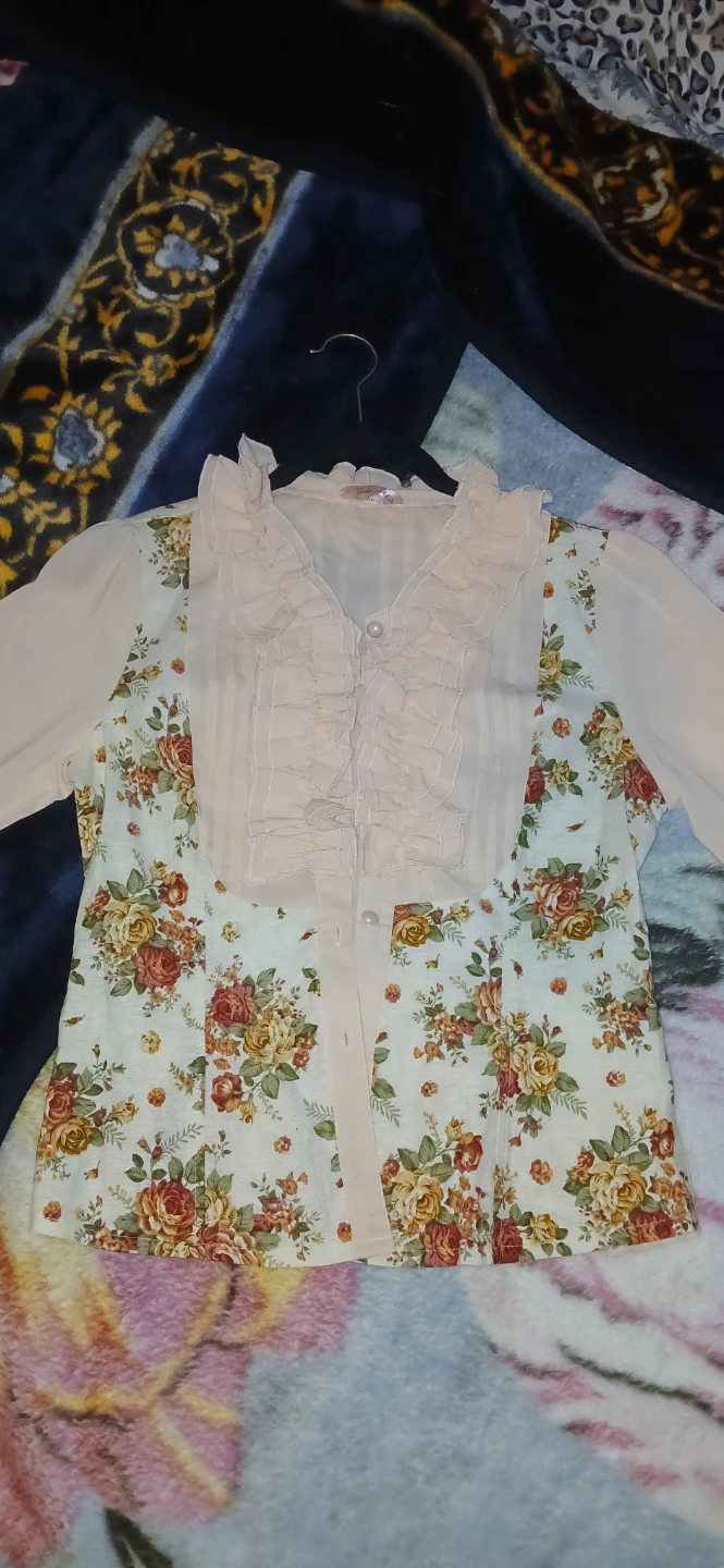 Women's Floral Blouse XL