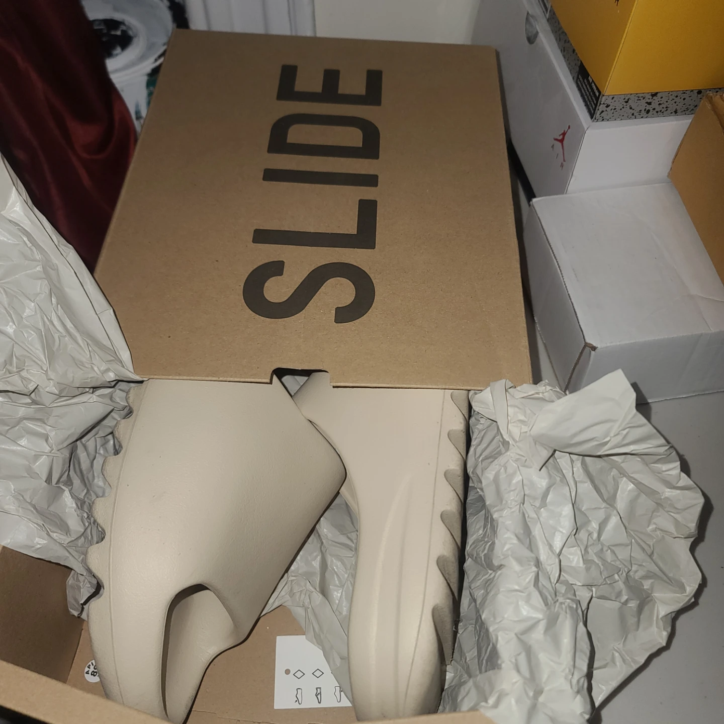 Adidas Yeezy Slide "Bone" Size 10 - photo 5
