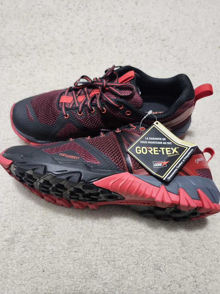 Merrell Gore-Tex Trail Running Shoes - Red/Black