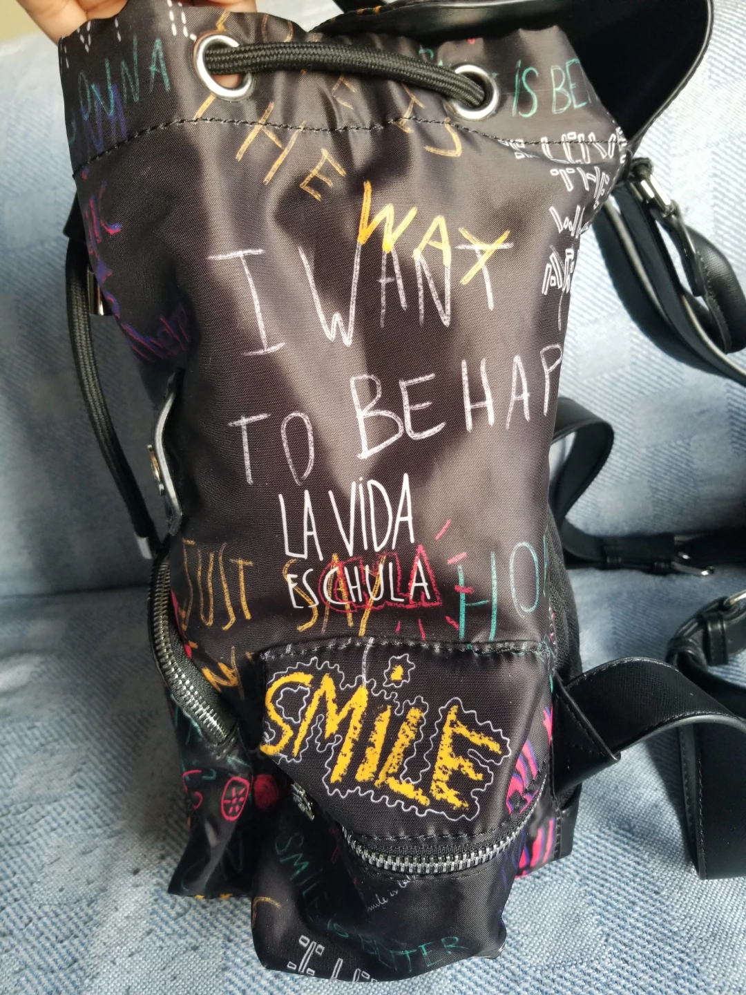 Desigual designer graffiti backpack - photo 5
