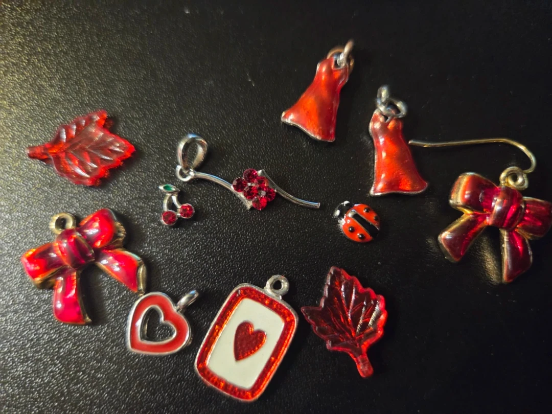 Assorted Red Charms