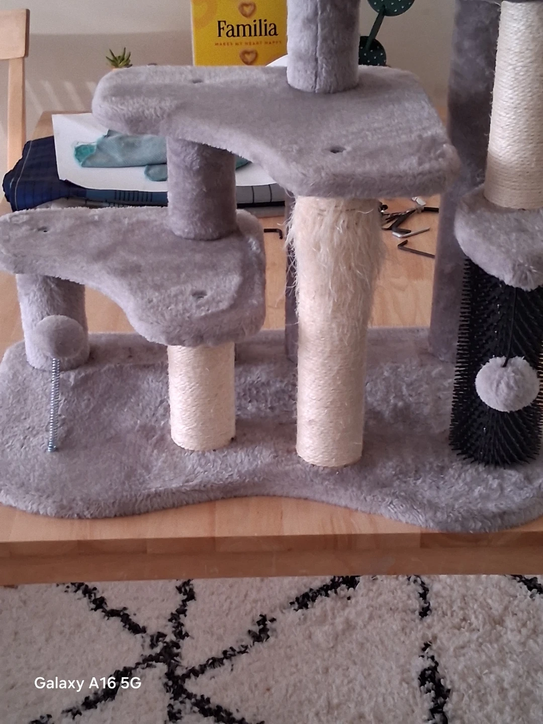 Gray Multi-Level Cat Tree with Scratching Post - photo 4