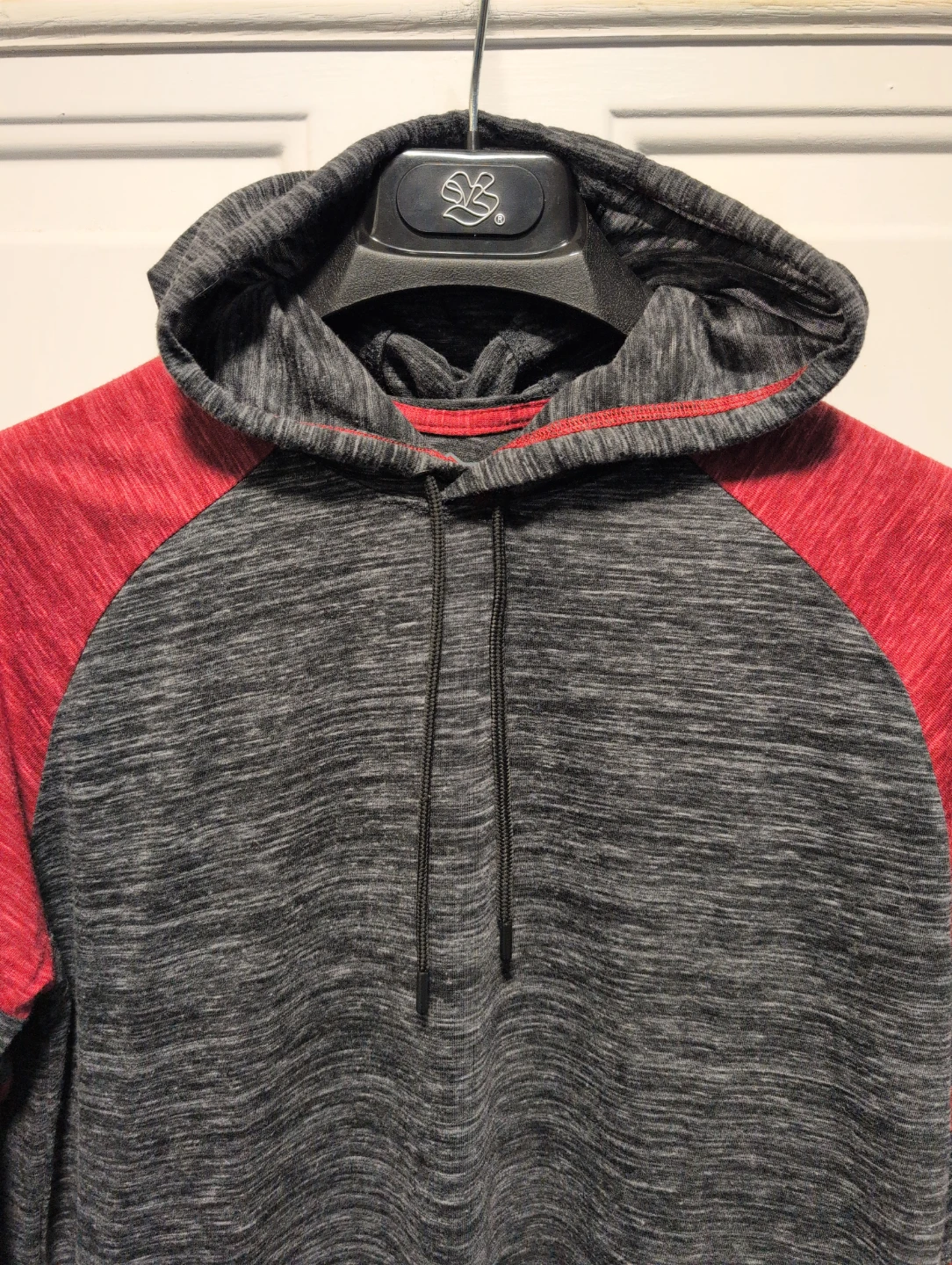 Burnside Grey & Red Raglan Hoodie - photo 2