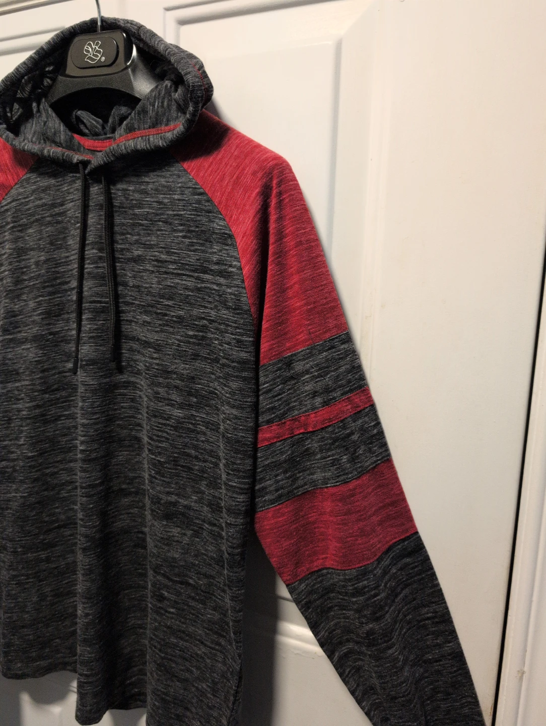 Burnside Grey & Red Raglan Hoodie - photo 3