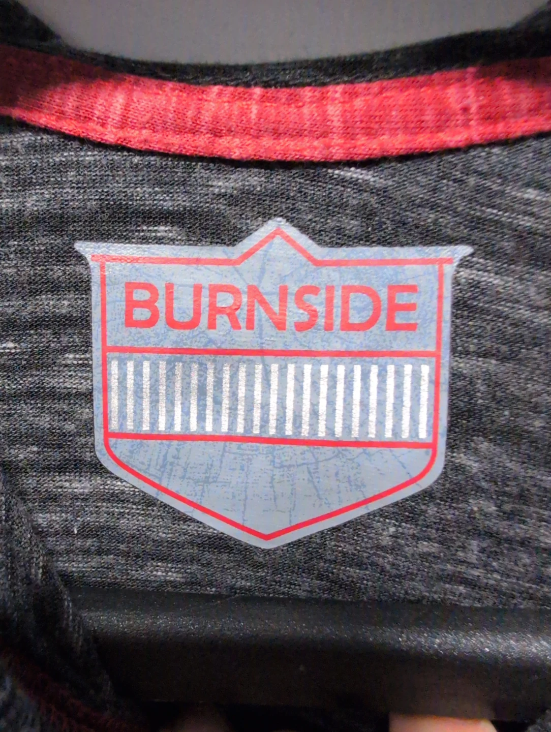 Burnside Grey & Red Raglan Hoodie - photo 5