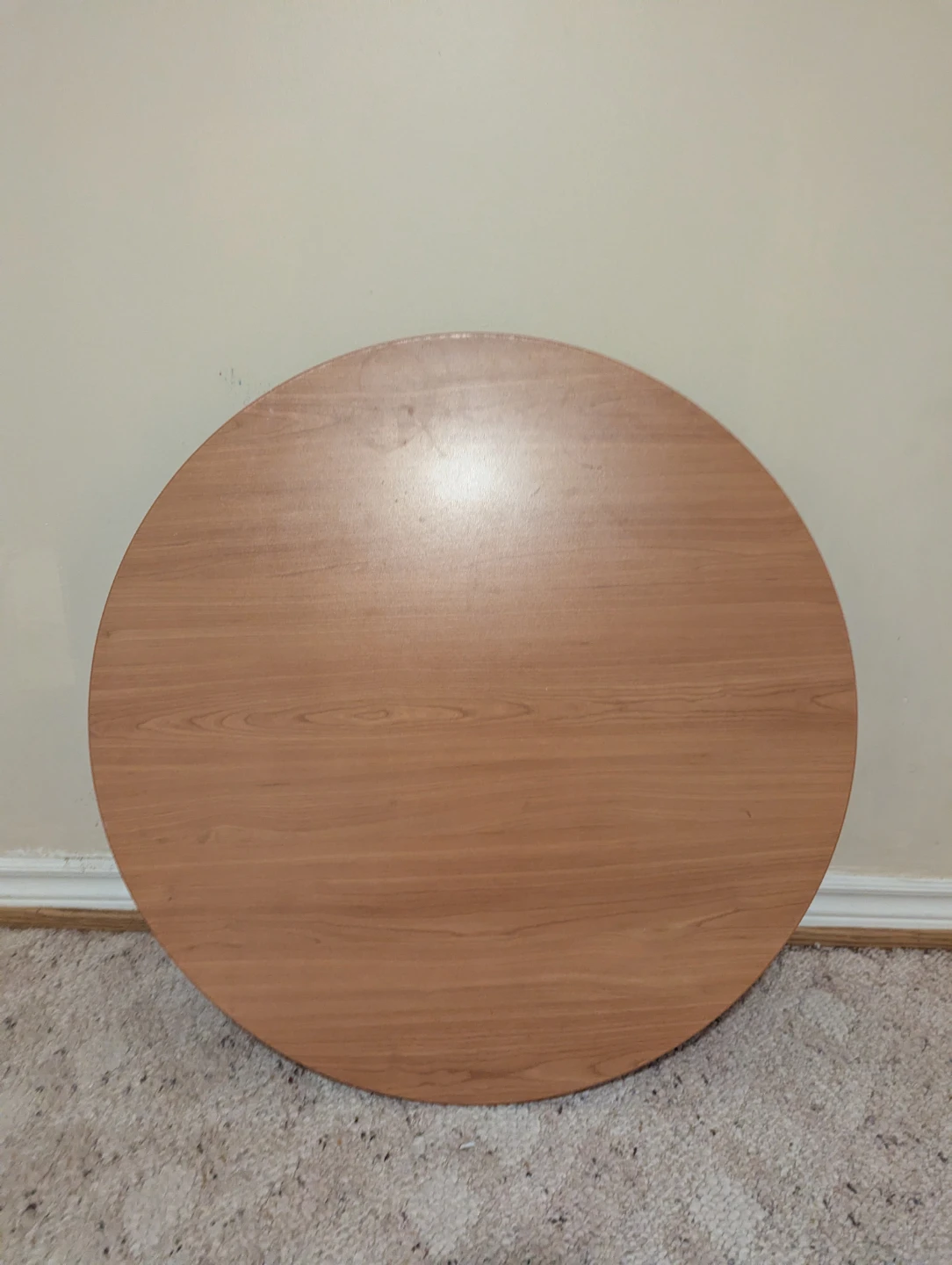 Round Wood Side Table - photo 2