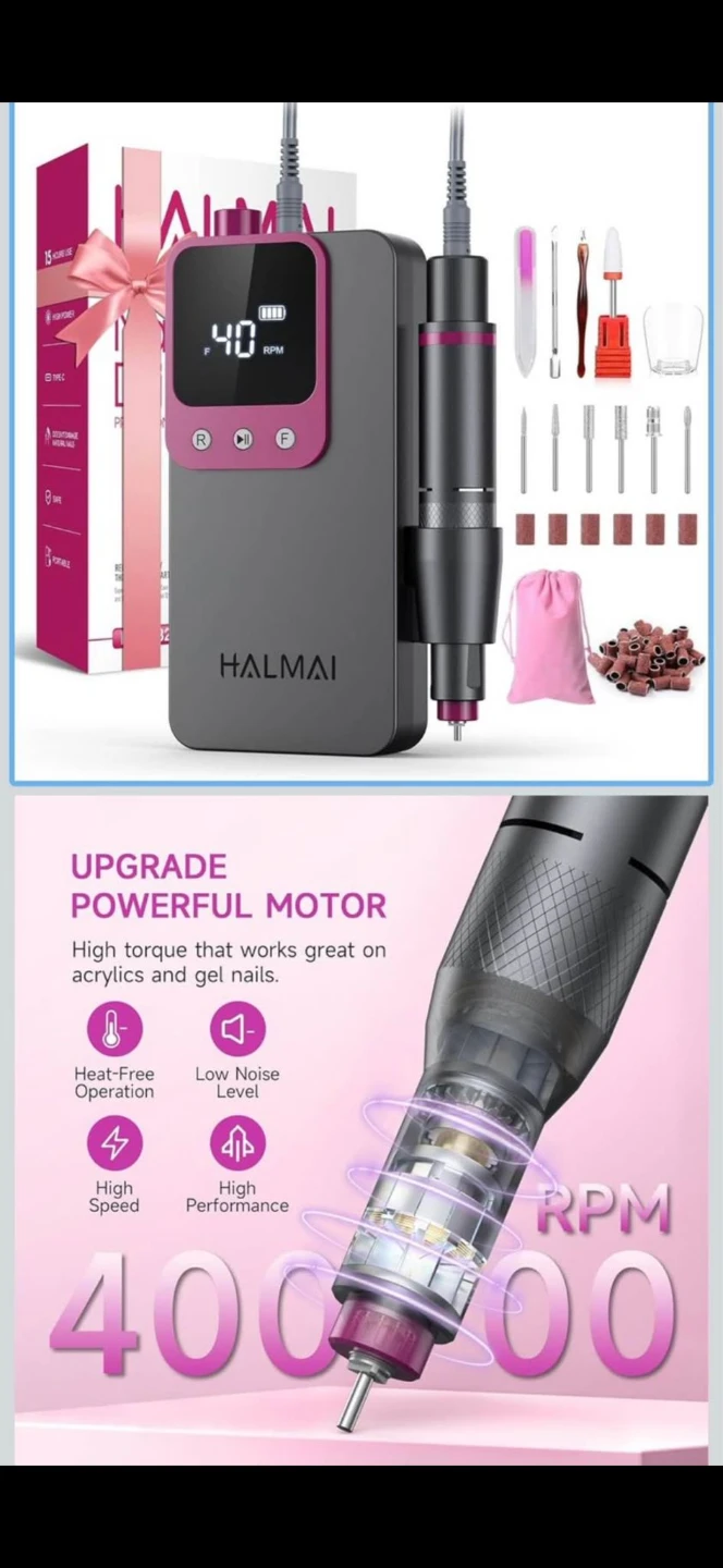 HALMAI Professional Nail Drill HMC-320 - photo 2