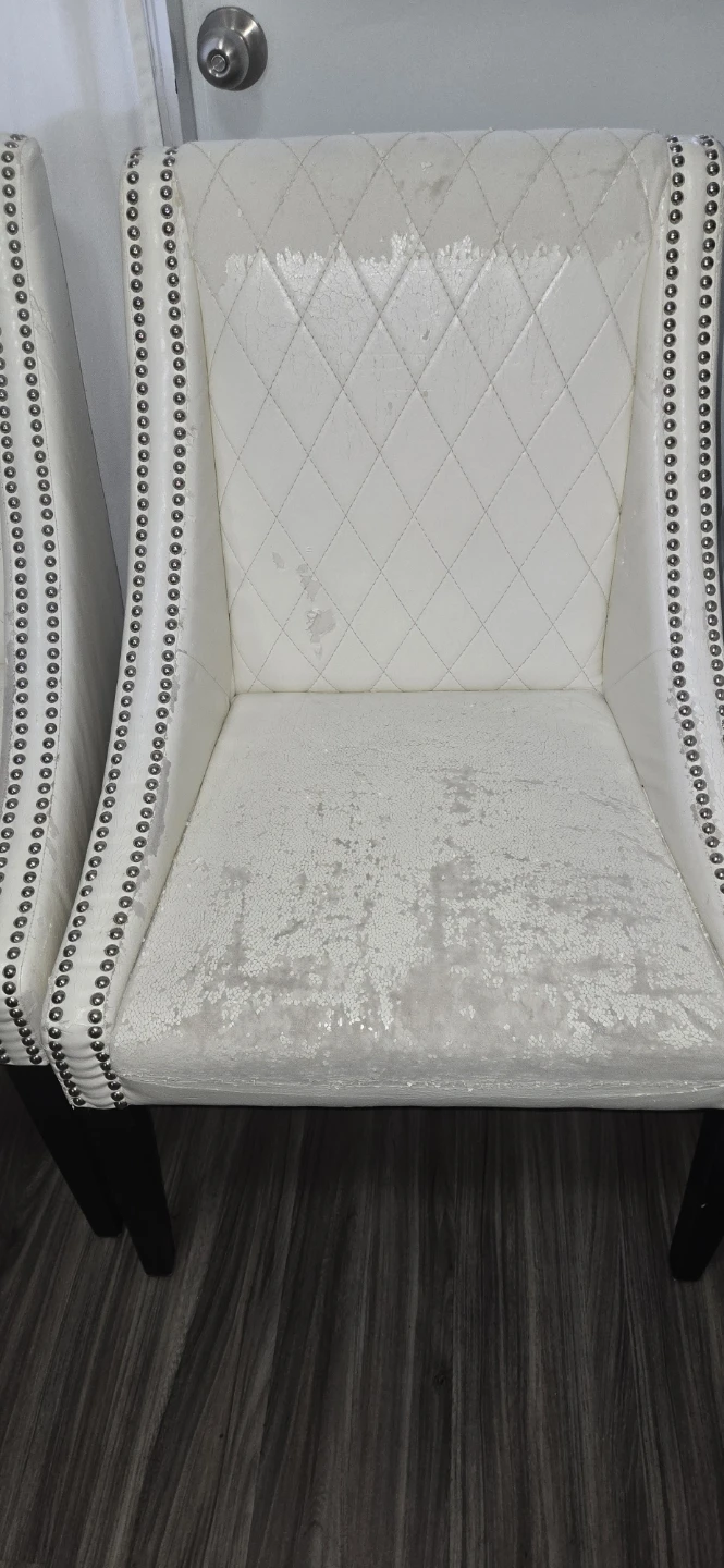 White Tufted Accent Chairs (Set of 4) - photo 2