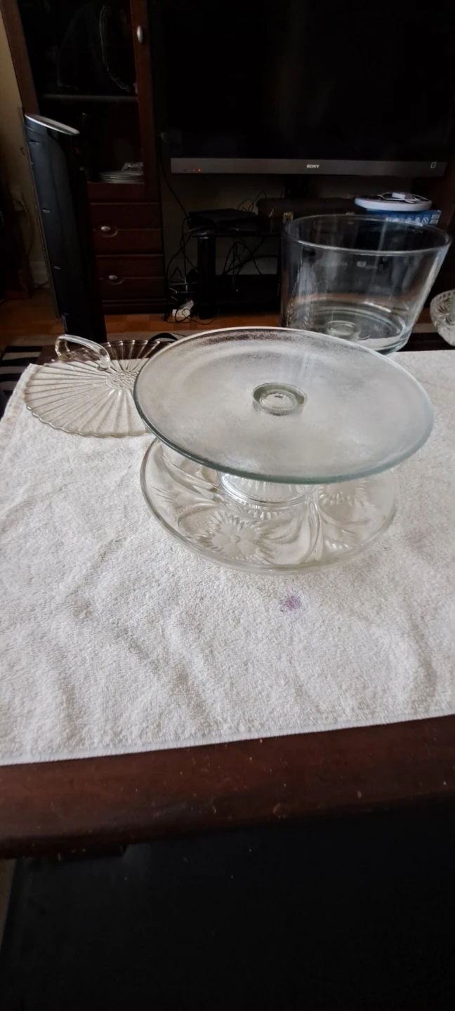 Glass Cake Stand and Ramekin Set - photo 3