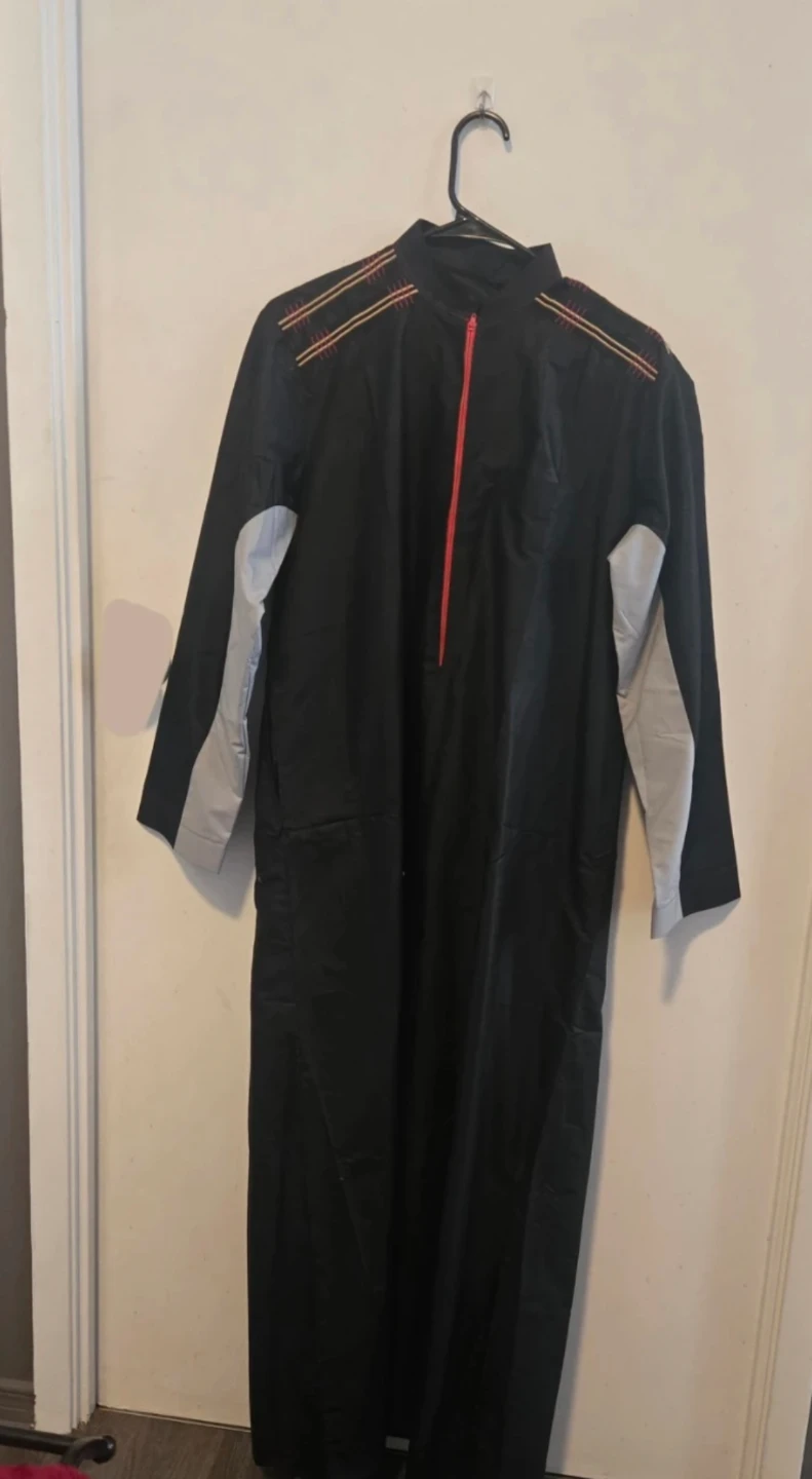 New Men's Thobe with Zipper