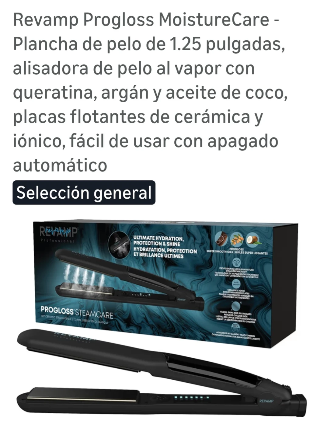 Revamp Progloss Steam Hair Straightener