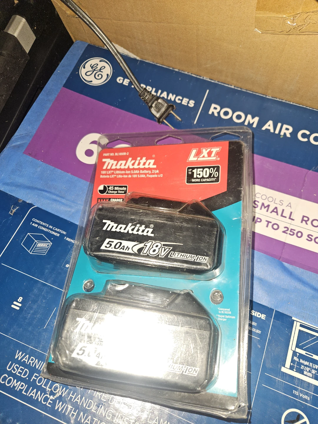 Makita 18V LXT Lithium-Ion 5.0Ah Batteries, 2-pack